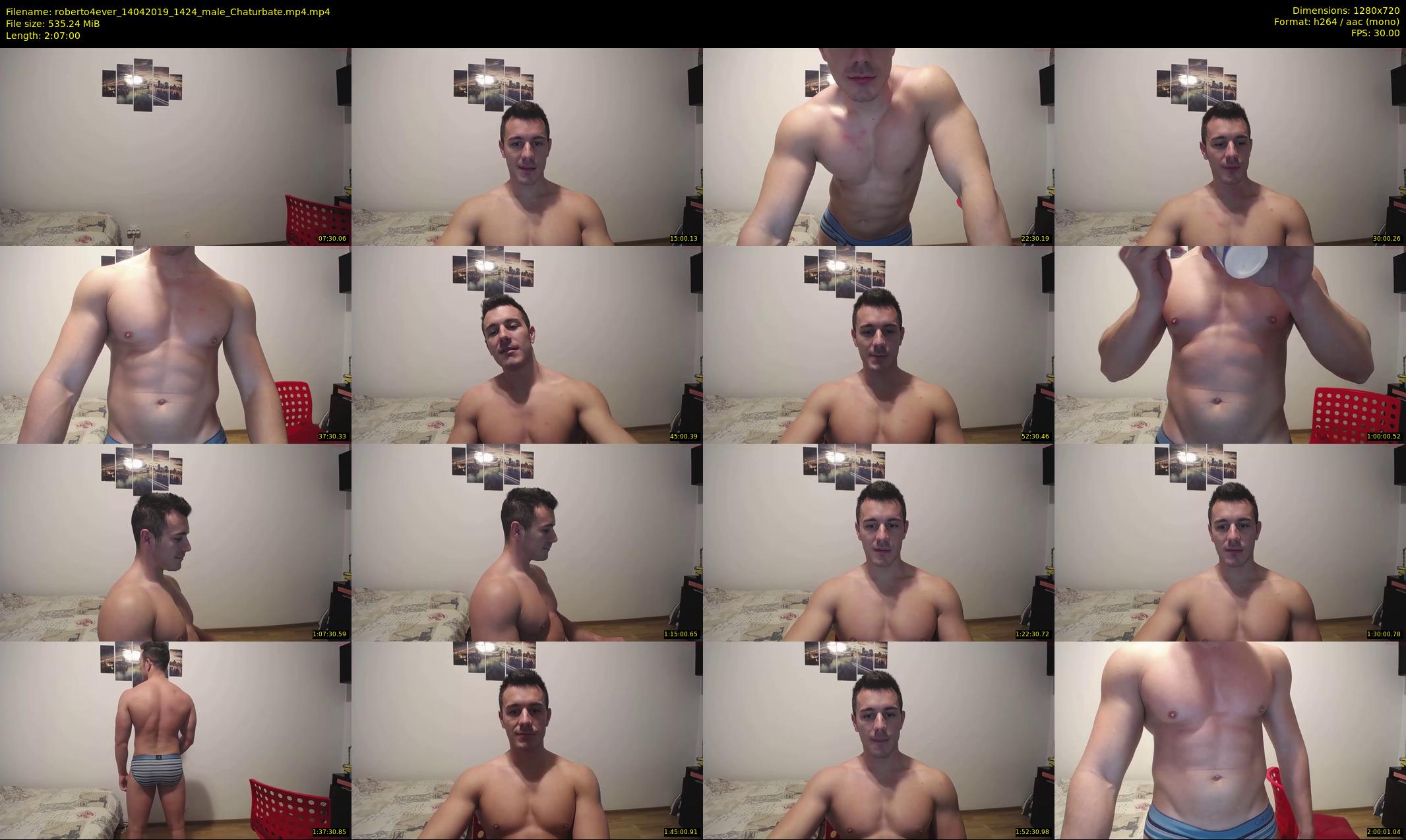 roberto4ever — 127 minute Chaturbate male cam show recording, 720p, Apr 14, 2019