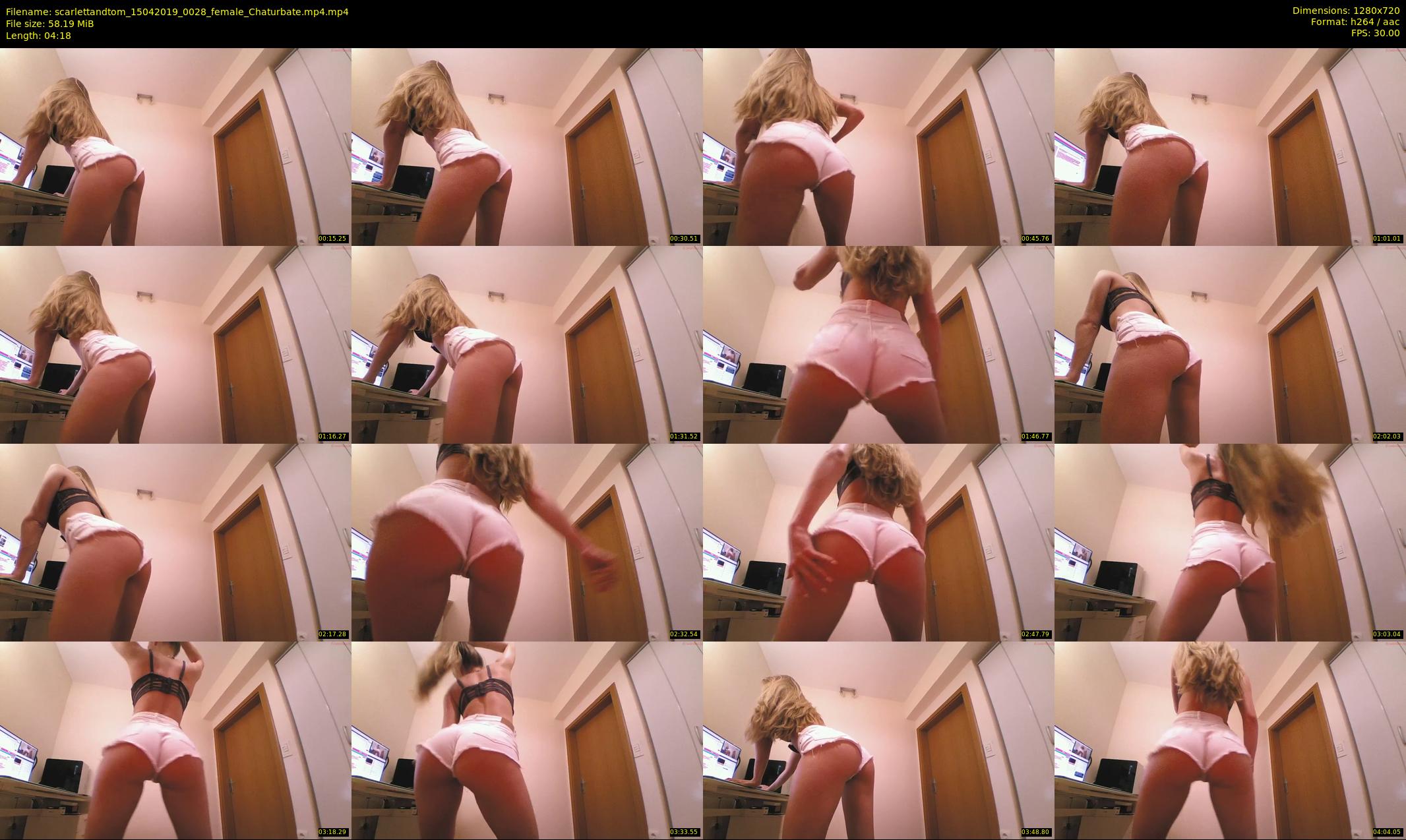 scarlettandtom — 5 minute Chaturbate couple cam show recording, 720p, Apr 15, 2019