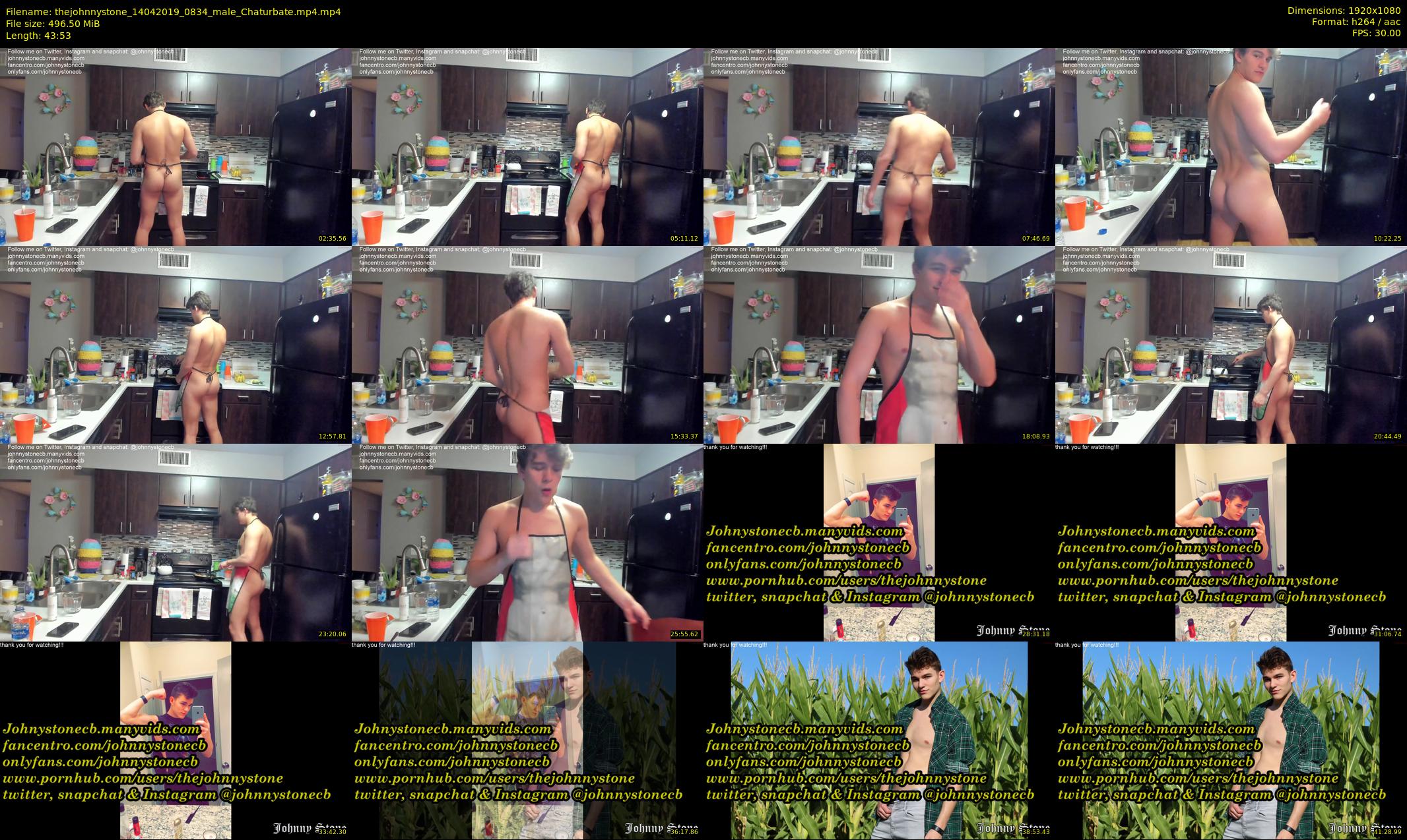 thejohnnystone — 44 minute Chaturbate male cam show recording, 1080p, Apr 14, 2019