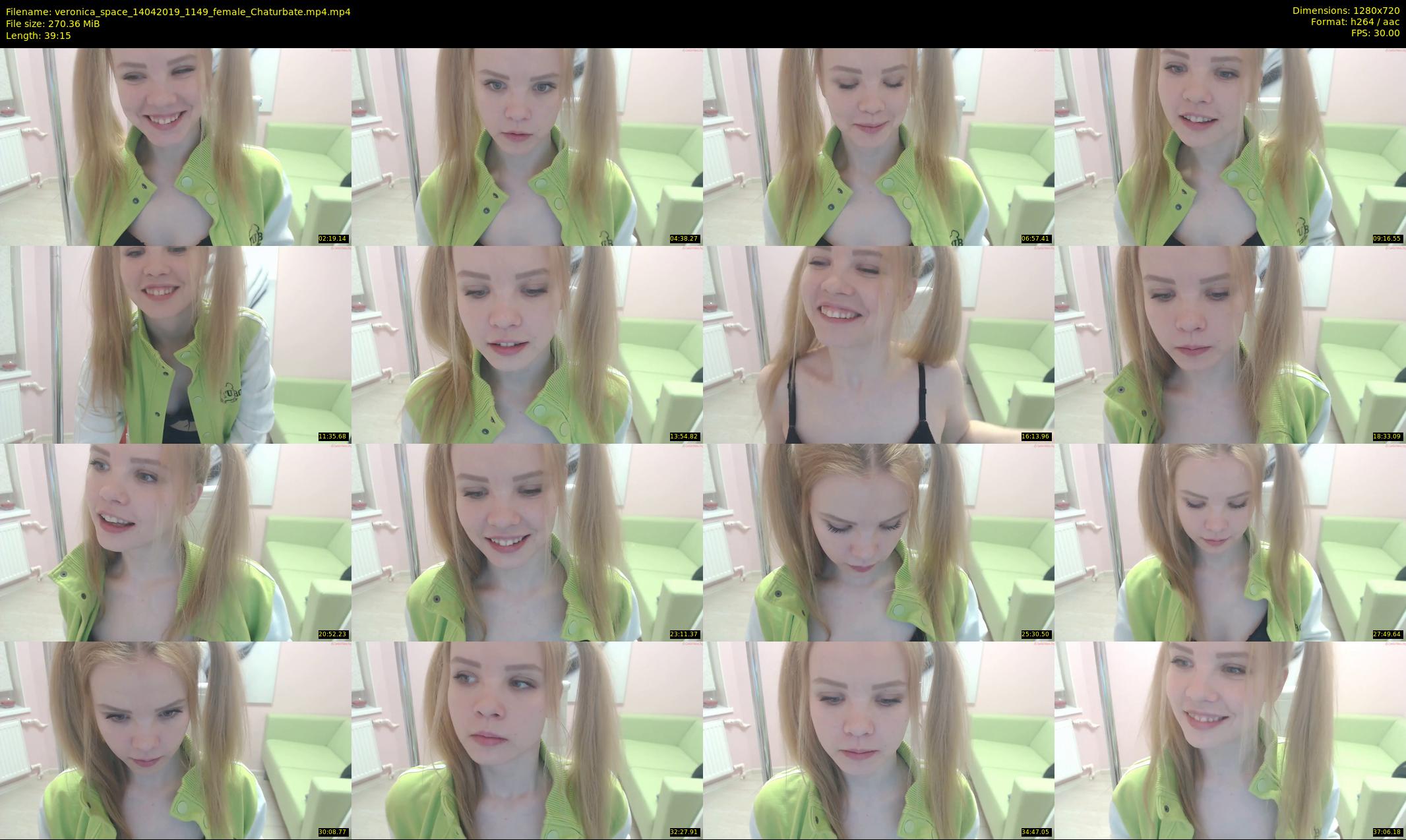 veronica_space — 40 minute Chaturbate female cam show recording, 720p, Apr 14, 2019