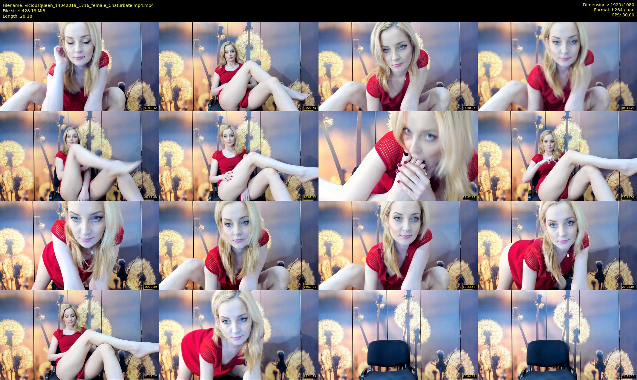 viciousqueen — 29 minute Chaturbate female cam show recording, 1080p, Apr 14, 2019