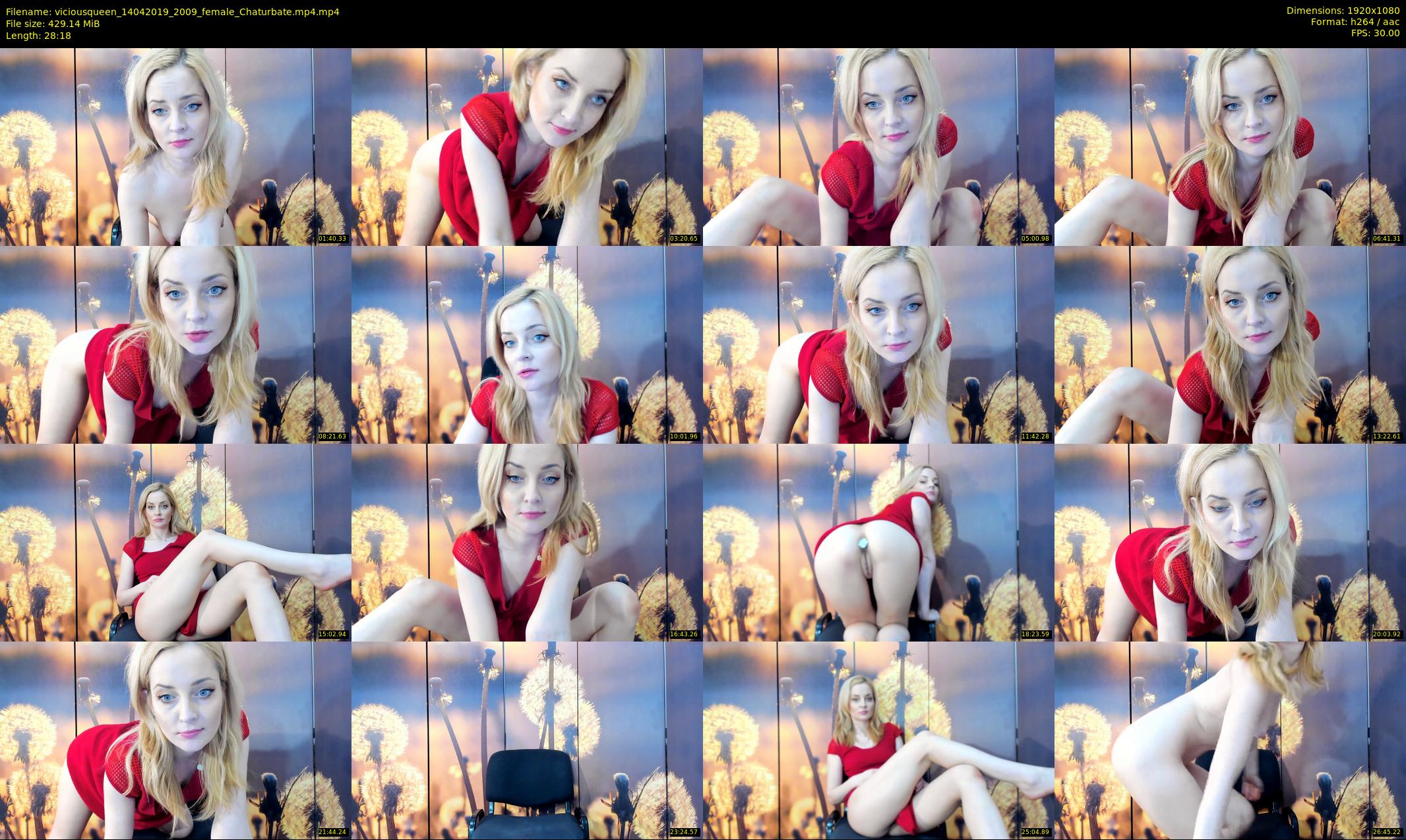 viciousqueen — 29 minute Chaturbate female cam show recording, 1080p, Apr 14, 2019