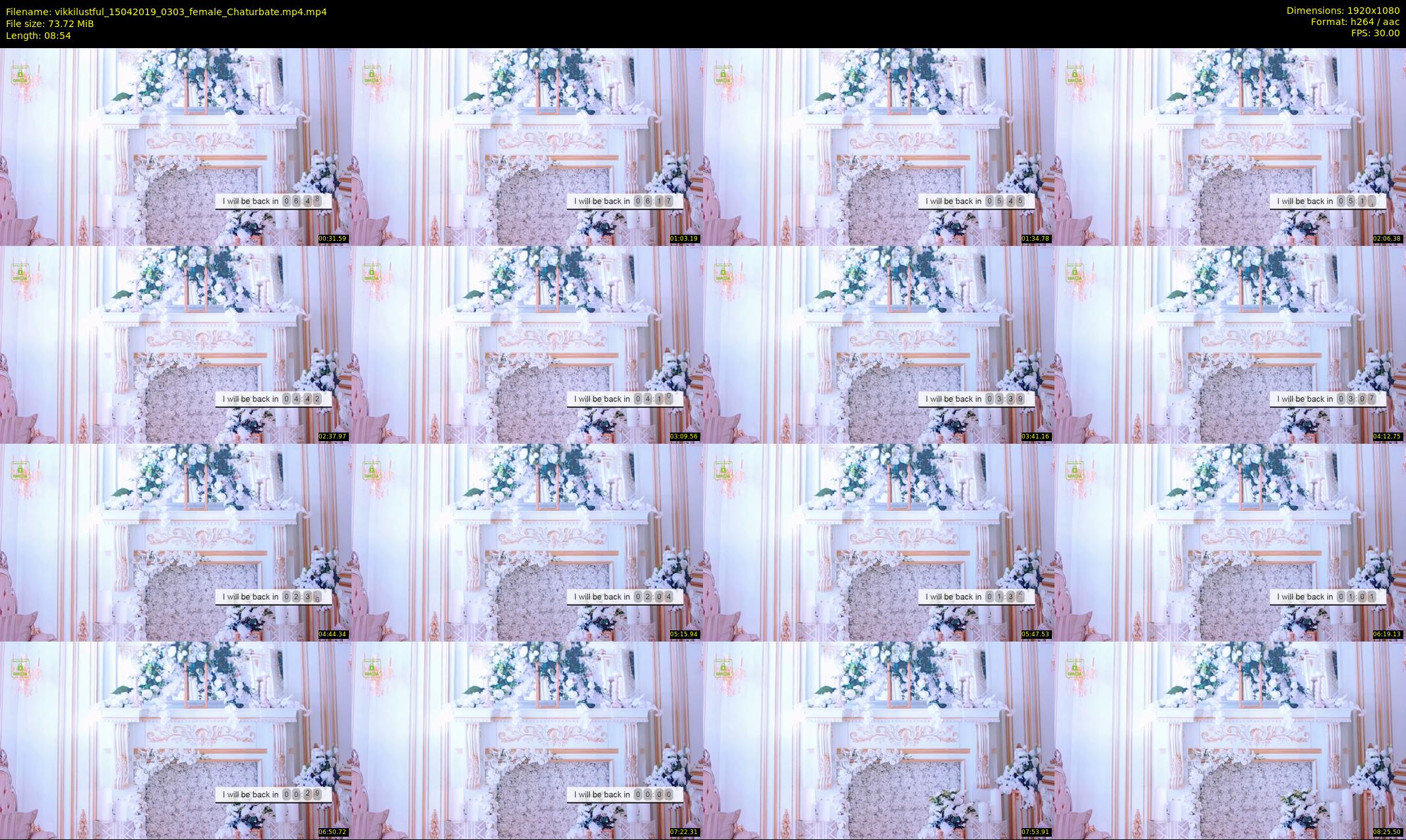 vikkilustful — 9 minute Chaturbate female cam show recording, 1080p, Apr 15, 2019