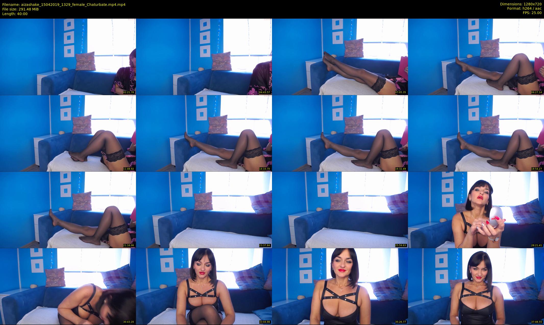aizashake — 40 minute Chaturbate female cam show recording, 720p, Apr 15, 2019