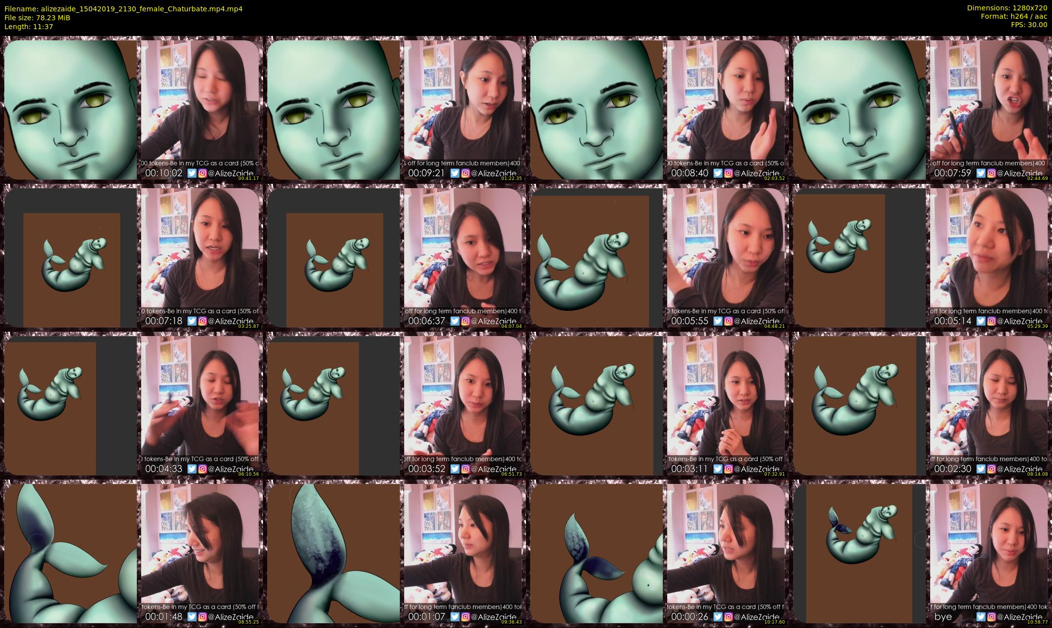 alizezaide — 12 minute Chaturbate female cam show recording, 720p, Apr 15, 2019