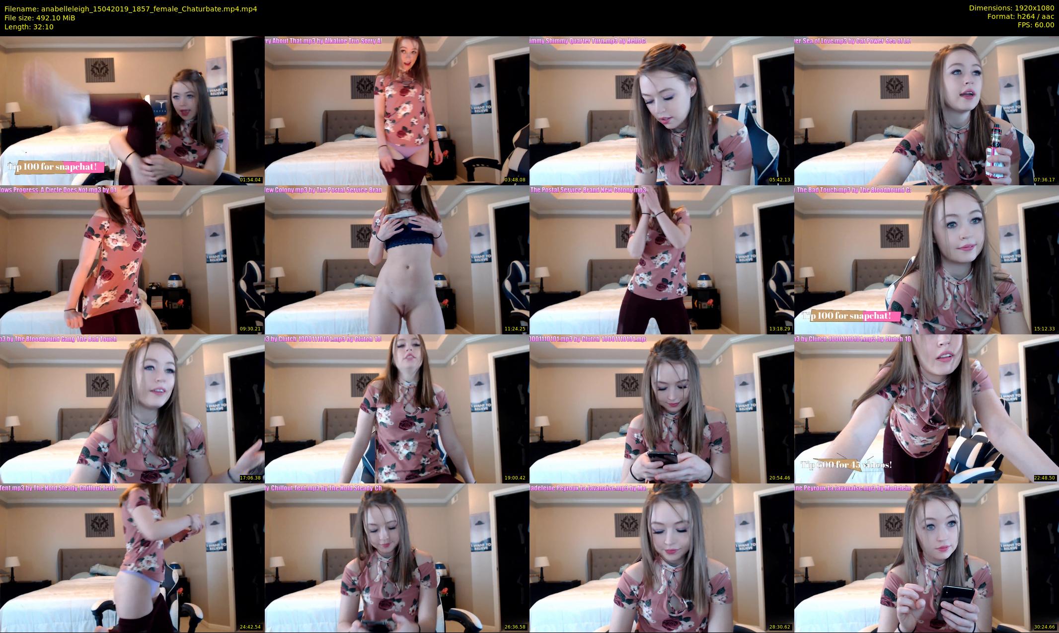 anabelleleigh — 33 minute Chaturbate female cam show recording, 1080p, Apr 15, 2019