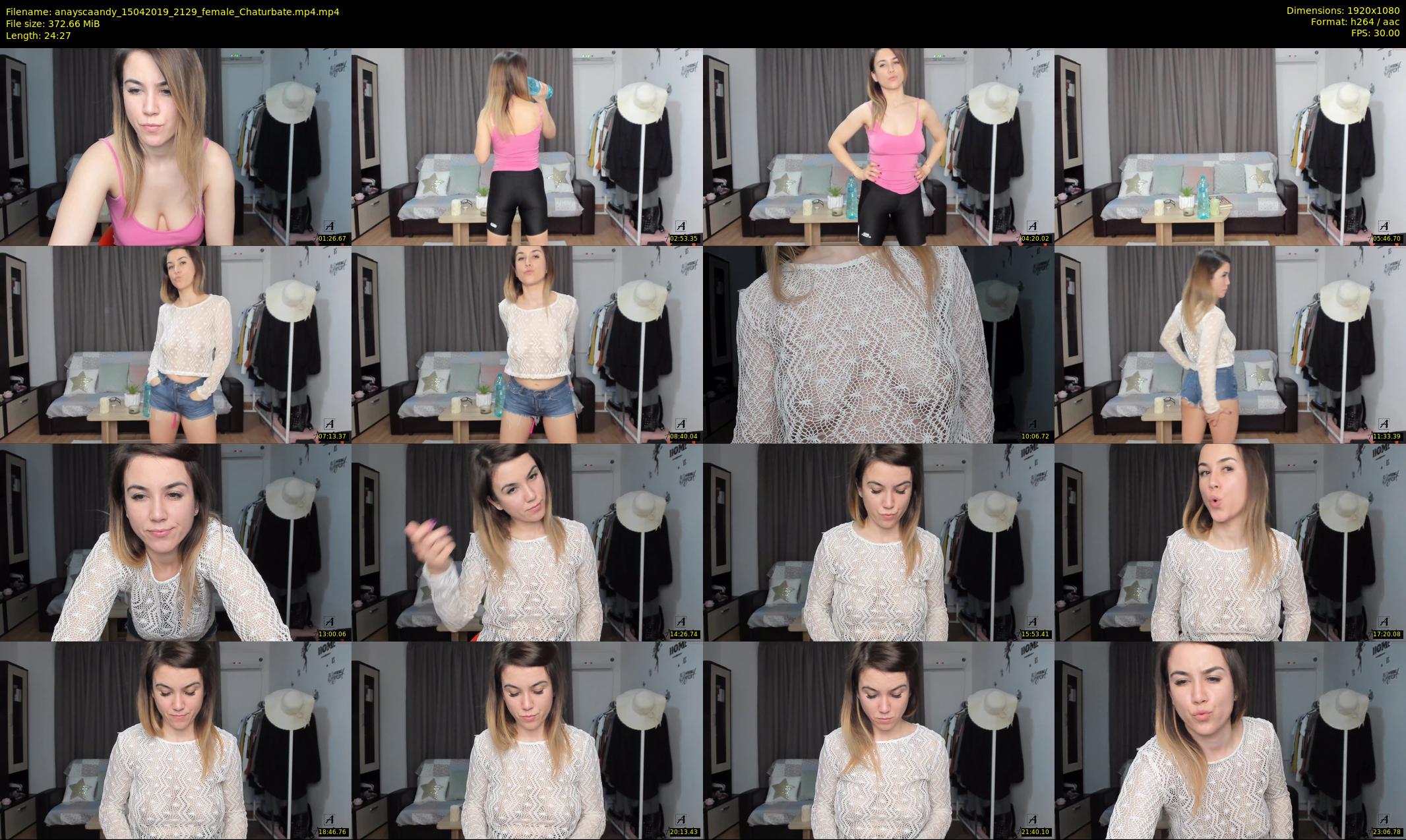 anayscaandy — 25 minute Chaturbate female cam show recording, 1080p, Apr 15, 2019
