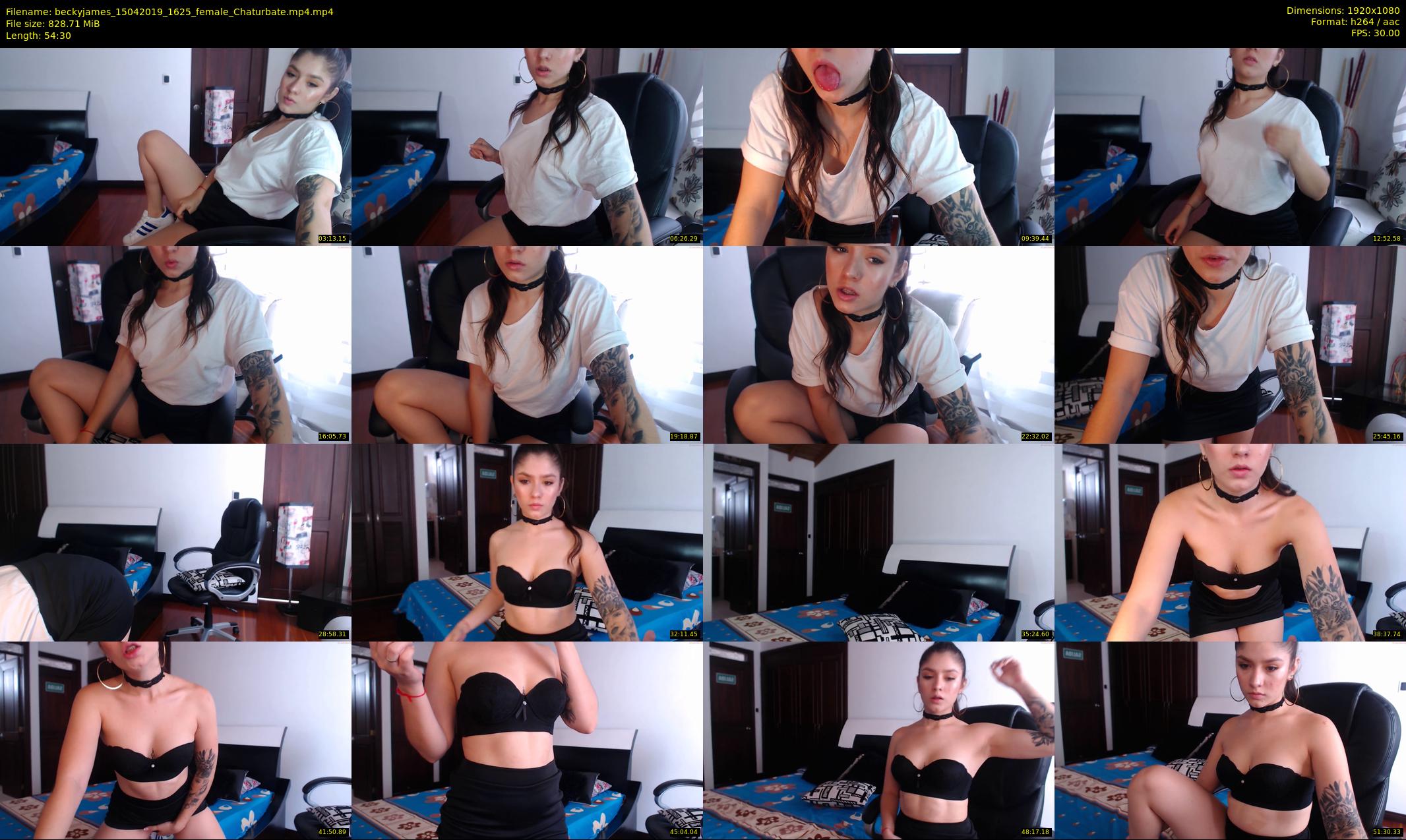 beckyjames — 55 minute Chaturbate female cam show recording, 1080p, Apr 15, 2019