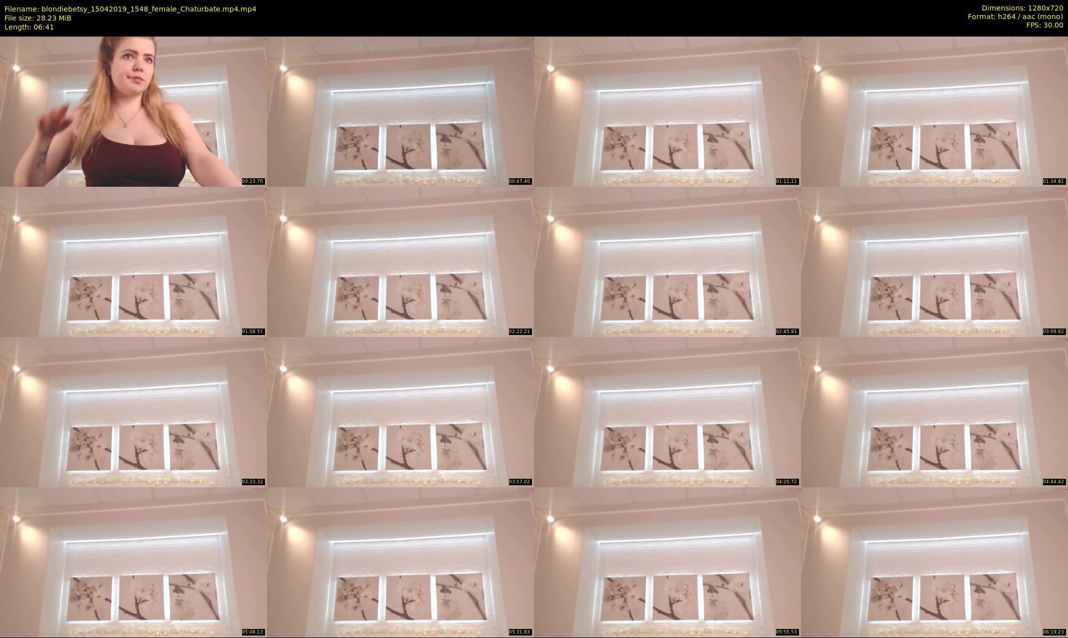 blondiebetsy — 7 minute Chaturbate female cam show recording, 720p, Apr 15, 2019