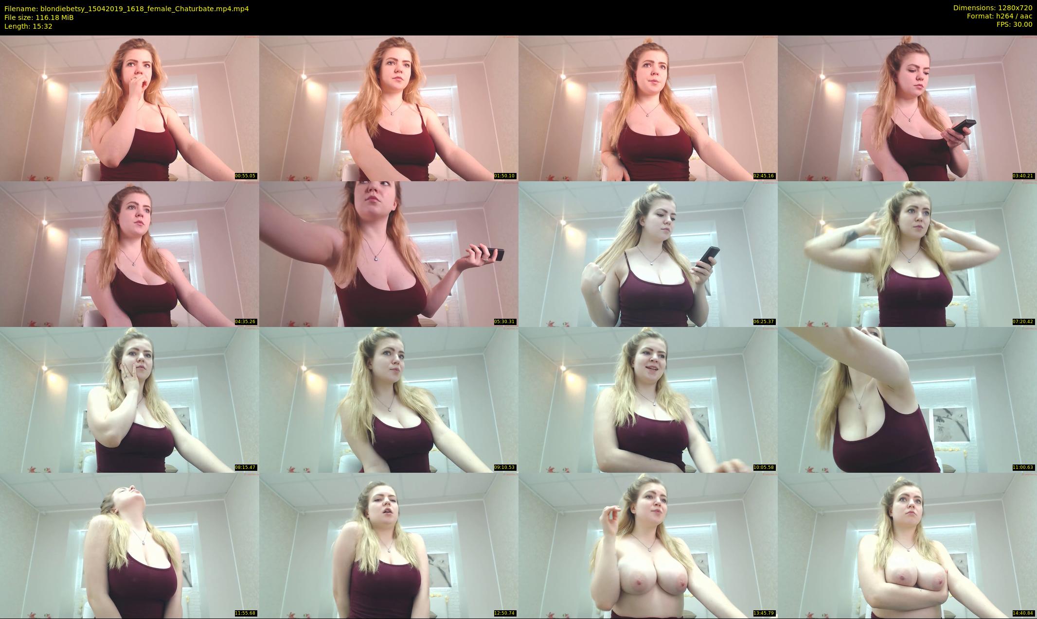 blondiebetsy — 16 minute Chaturbate female cam show recording, 720p, Apr 15, 2019