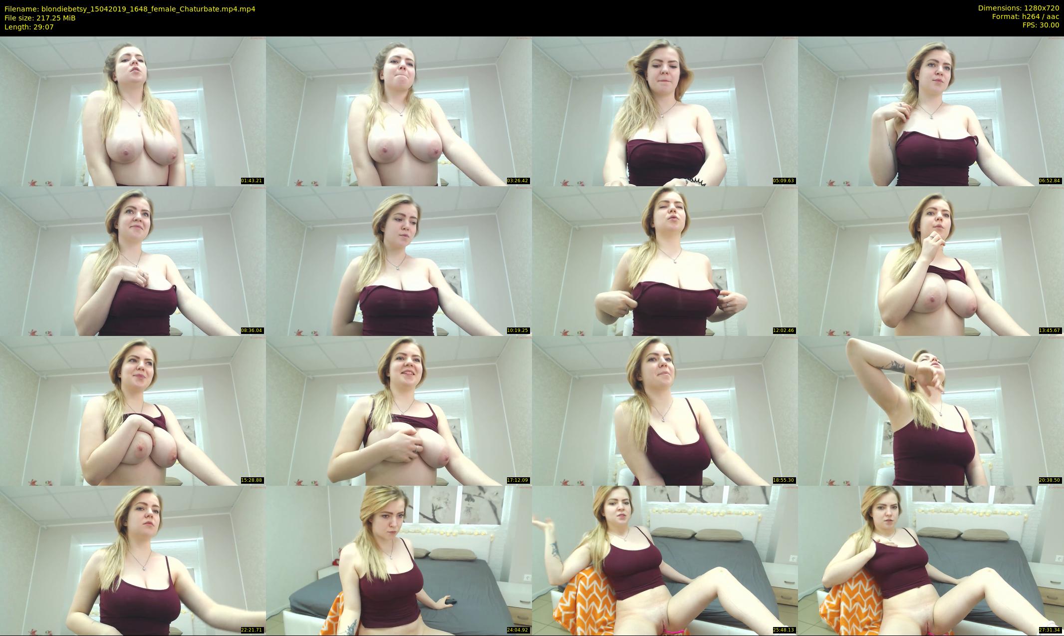 blondiebetsy — 30 minute Chaturbate female cam show recording, 720p, Apr 15, 2019