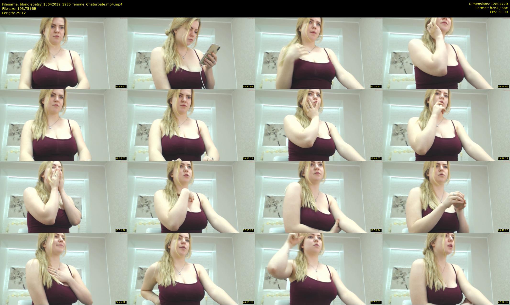 blondiebetsy — 30 minute Chaturbate female cam show recording, 720p, Apr 15, 2019