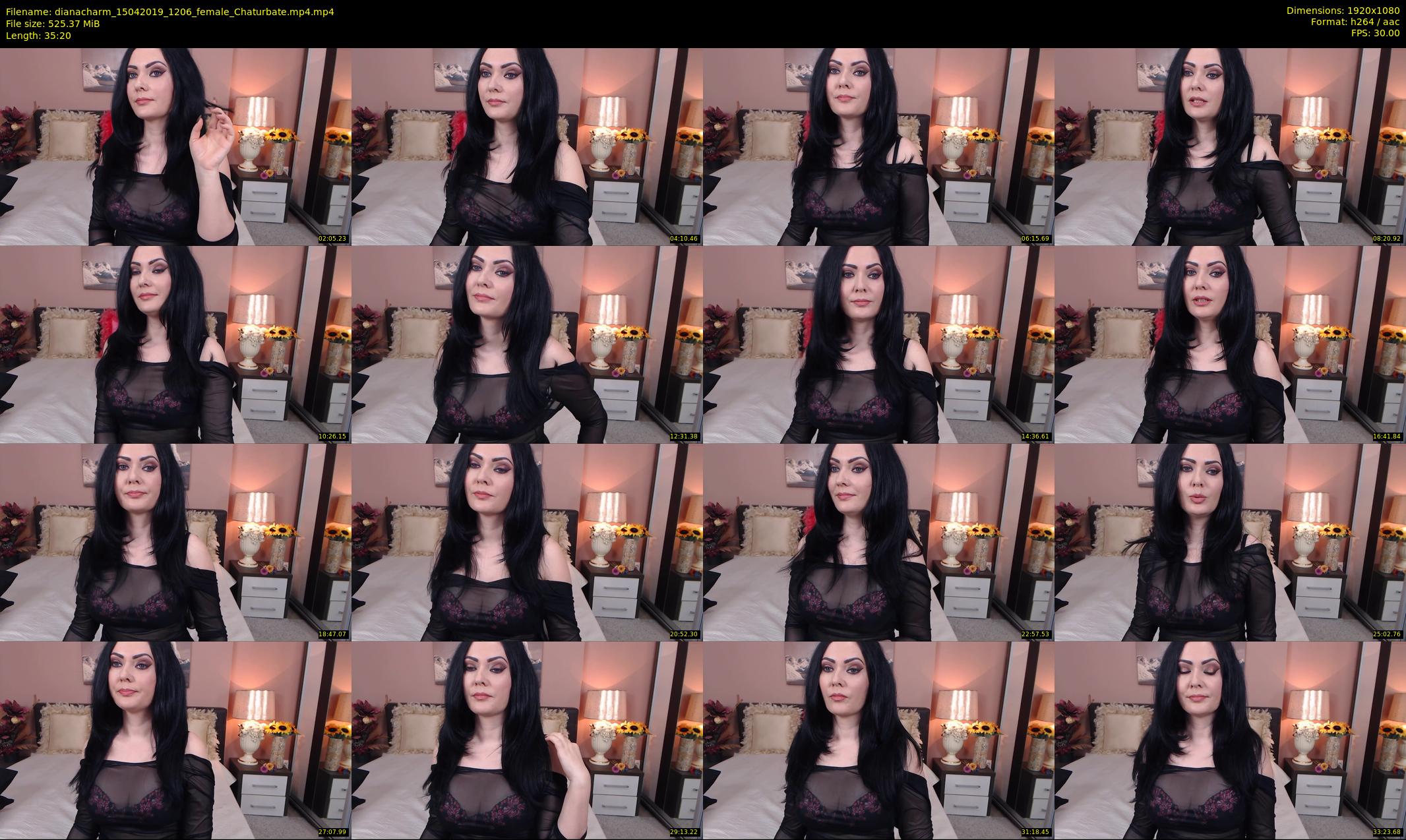 dianacharm — 36 minute Chaturbate female cam show recording, 1080p, Apr 15, 2019