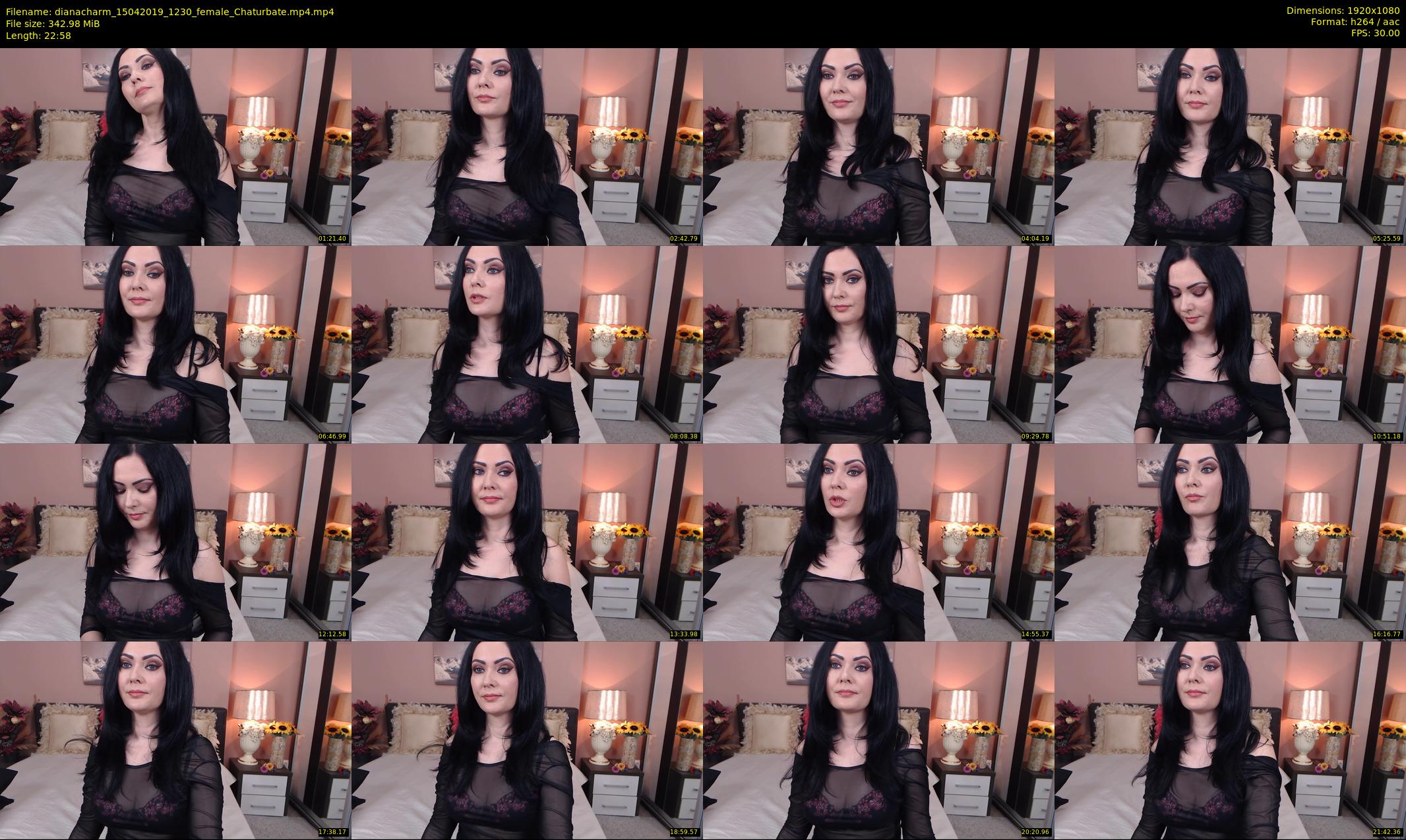 dianacharm — 23 minute Chaturbate female cam show recording, 1080p, Apr 15, 2019
