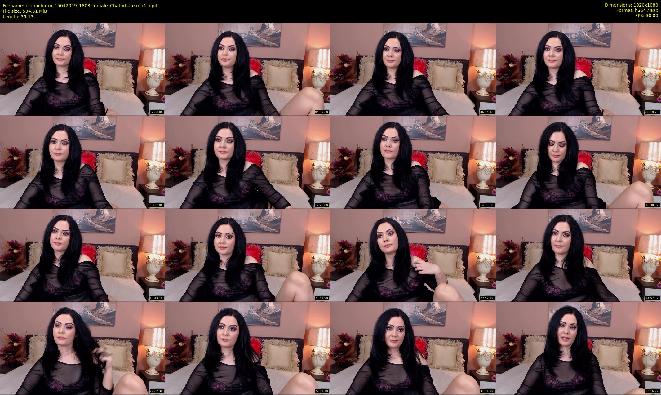 dianacharm — 36 minute Chaturbate female cam show recording, 1080p, Apr 15, 2019