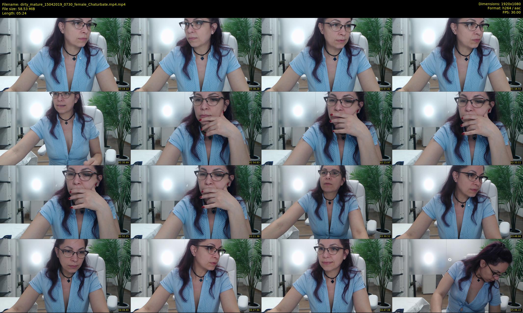 dirty_mature — 6 minute Chaturbate female cam show recording, 1080p, Apr 15, 2019