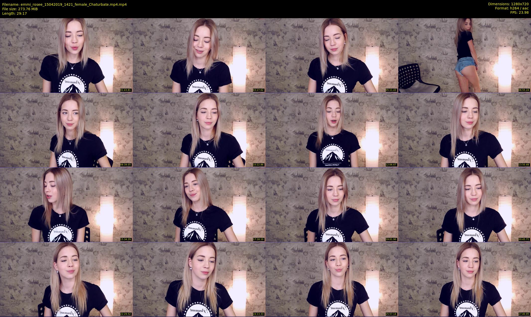 emmi_rosee — 30 minute Chaturbate female cam show recording, 720p, Apr 15, 2019