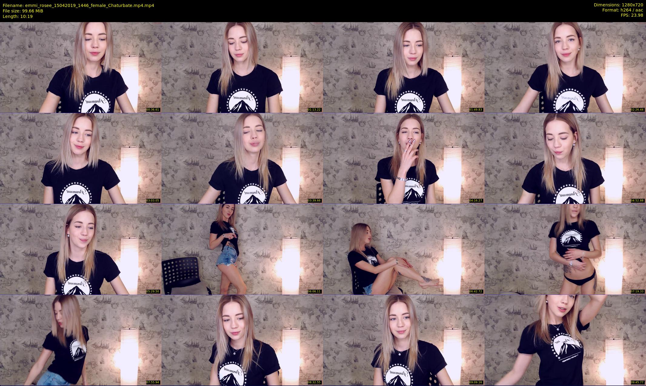 emmi_rosee — 11 minute Chaturbate female cam show recording, 720p, Apr 15, 2019