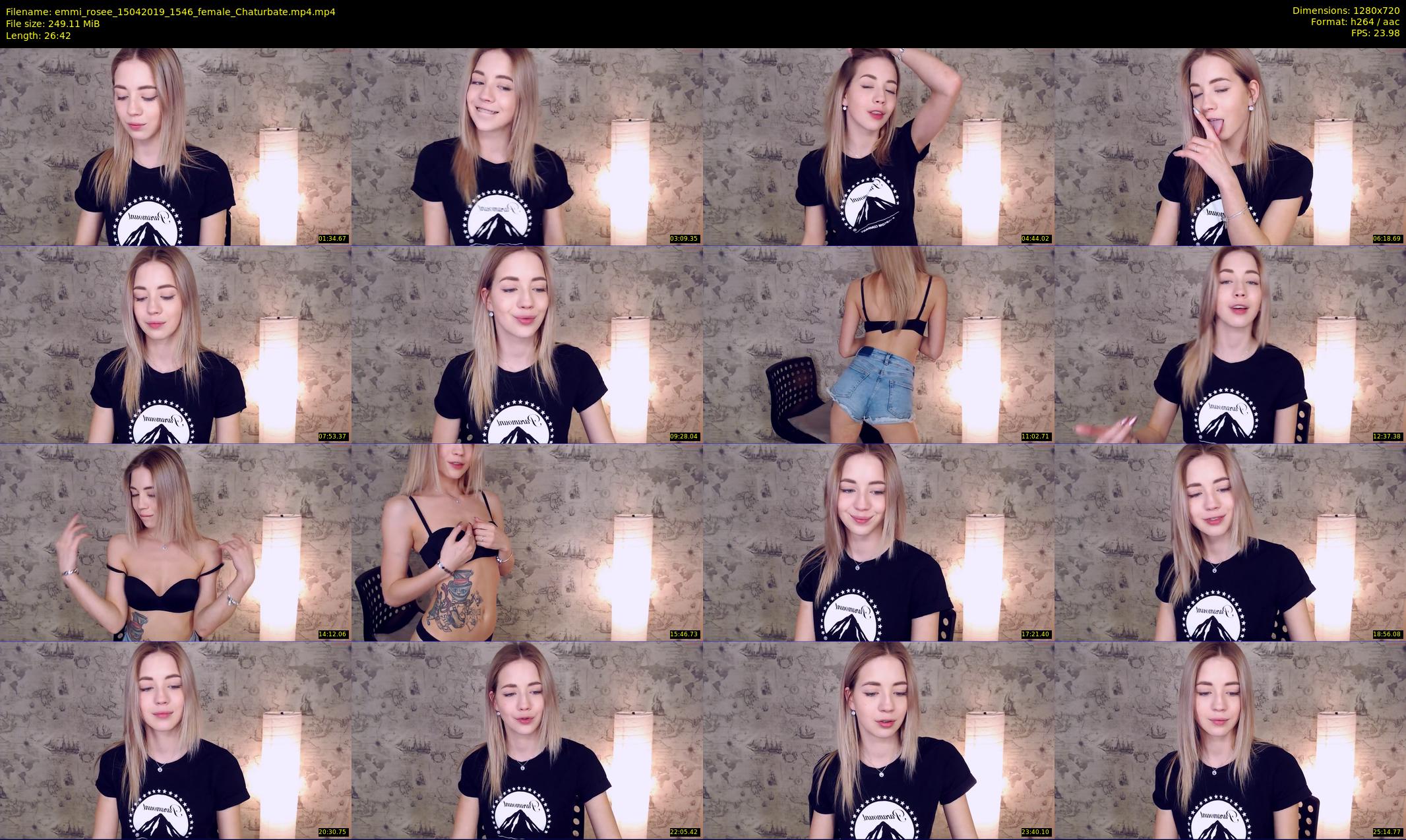 emmi_rosee — 27 minute Chaturbate female cam show recording, 720p, Apr 15, 2019