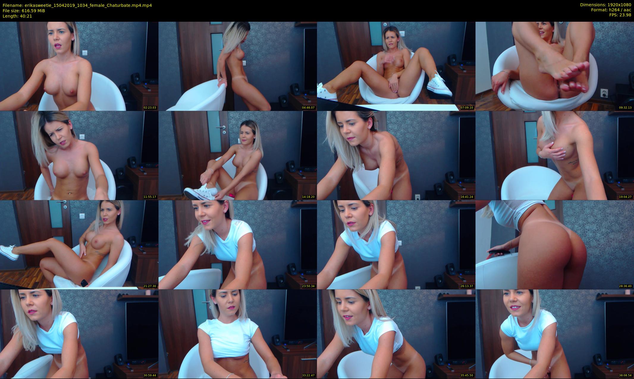 erikasweetie — 41 minute Chaturbate female cam show recording, 1080p, Apr 15, 2019