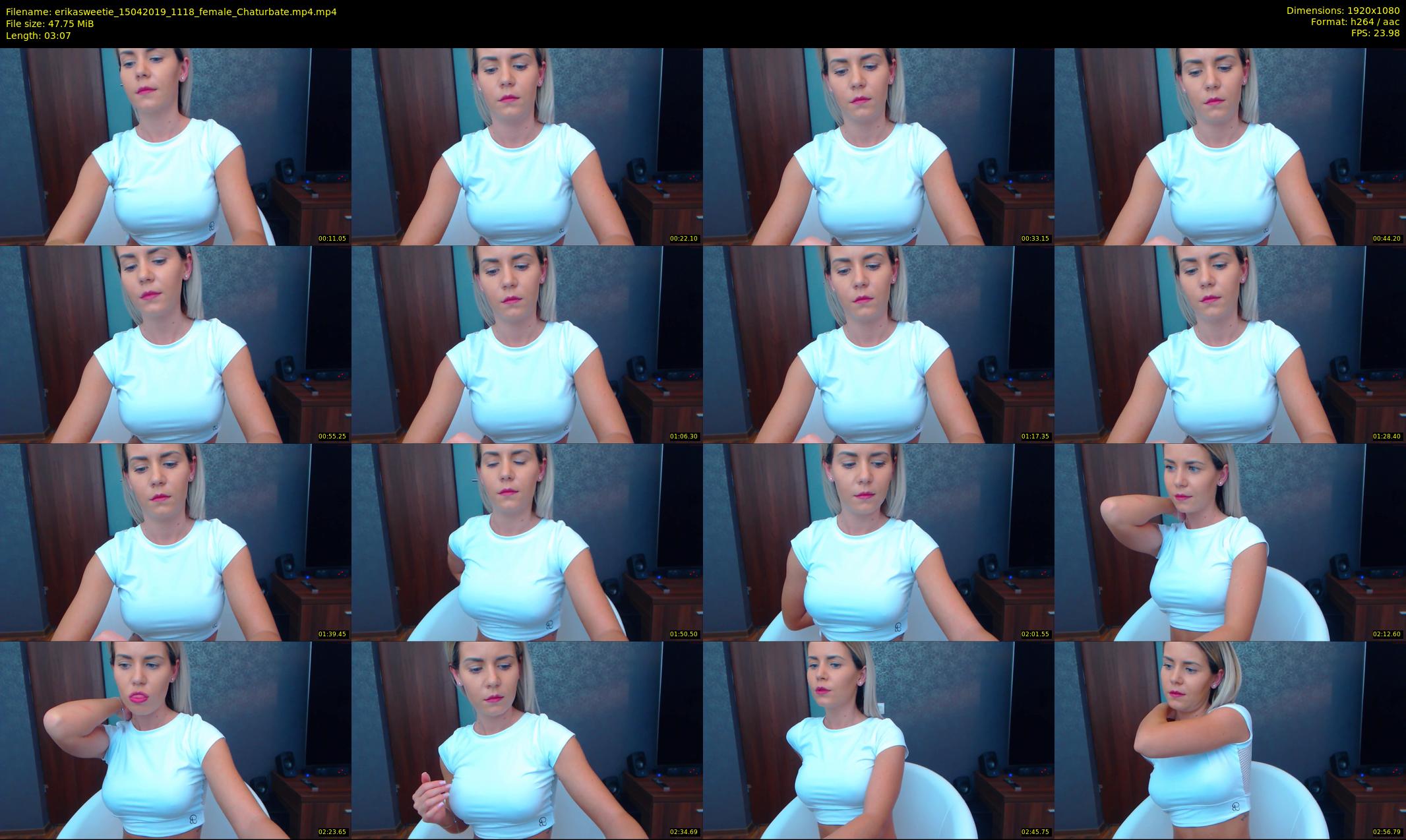 erikasweetie — 4 minute Chaturbate female cam show recording, 1080p, Apr 15, 2019