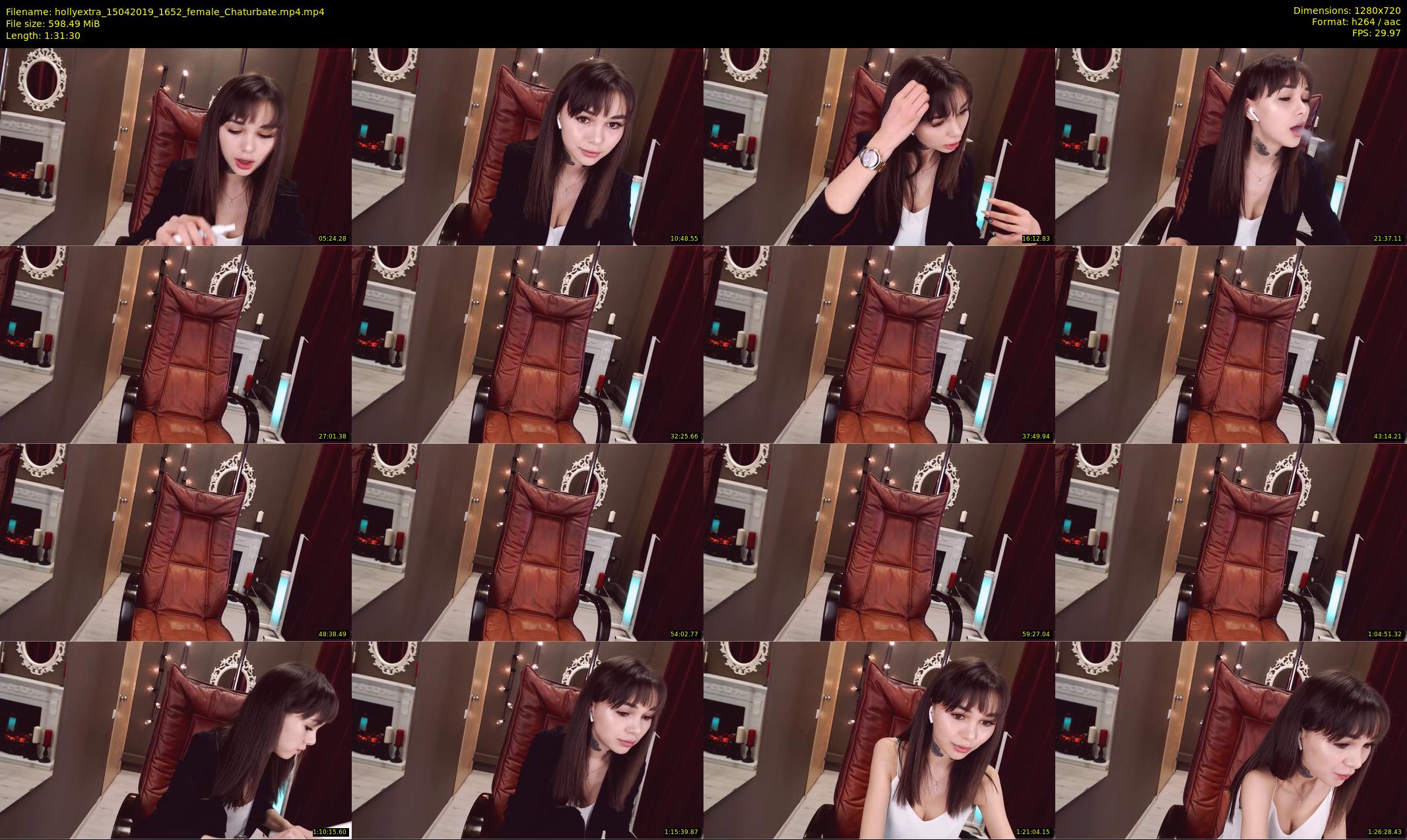 hollyextra — 92 minute Chaturbate female cam show recording, 720p, Apr 15, 2019