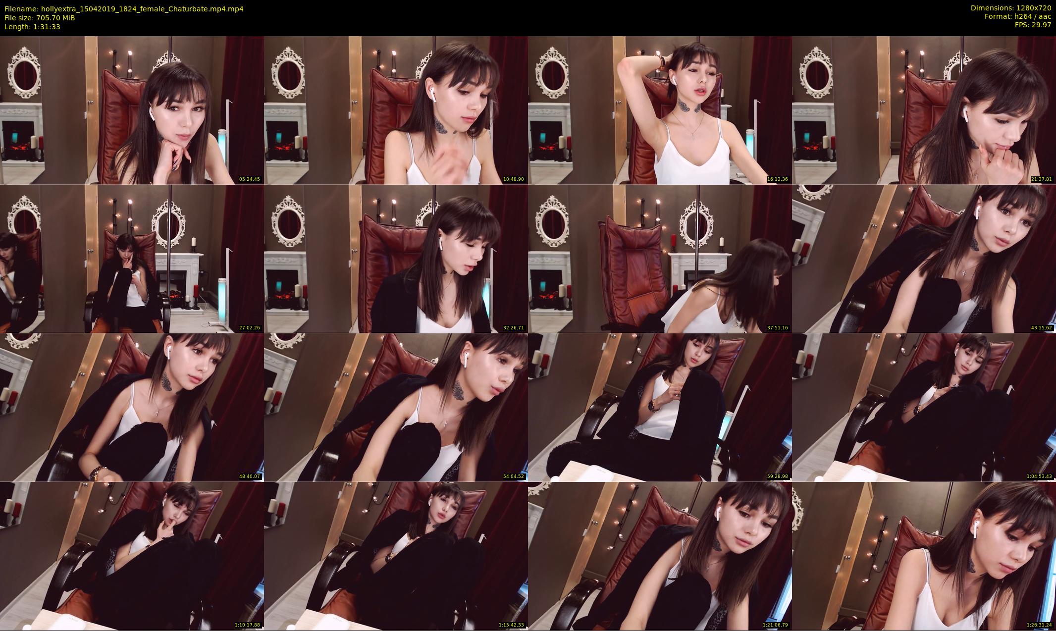 hollyextra — 92 minute Chaturbate female cam show recording, 720p, Apr 15, 2019