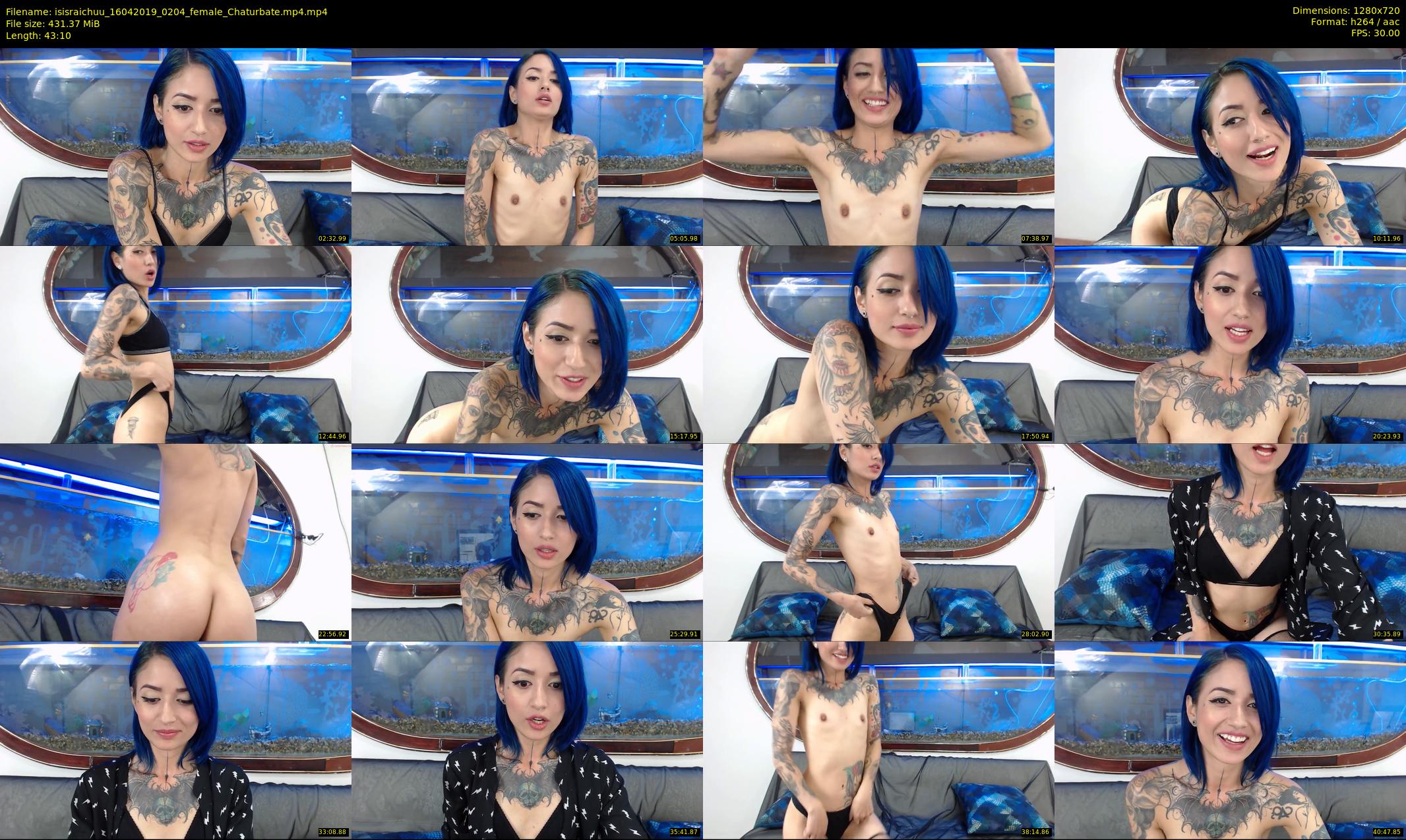 isisraichuu — 44 minute Chaturbate female cam show recording, 720p, Apr 16, 2019