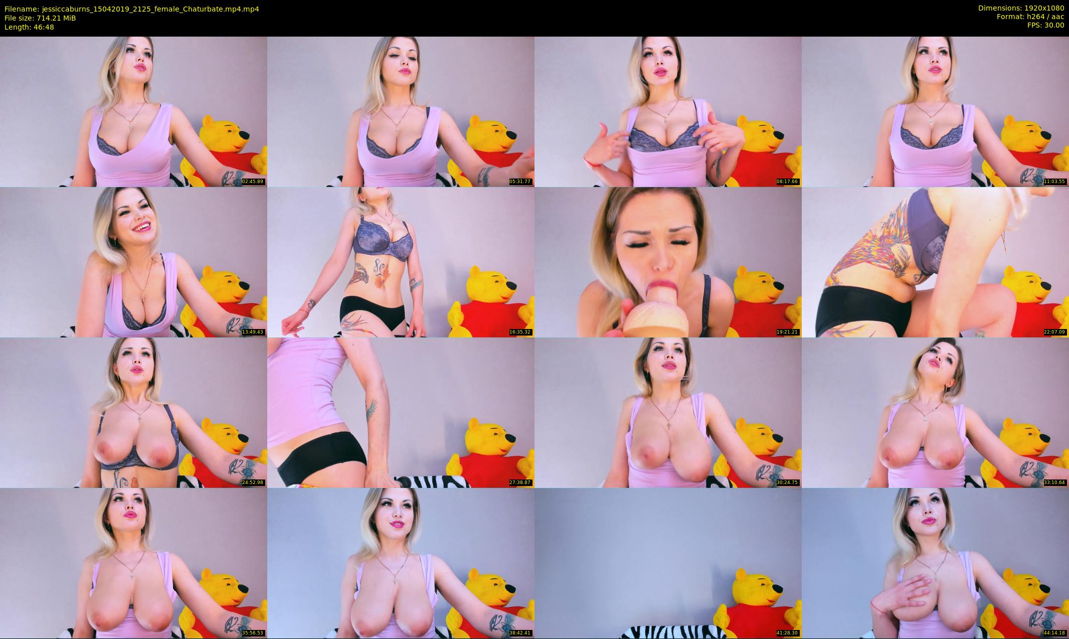 jessiccaburns — 47 minute Chaturbate female cam show recording, 1080p, Apr 15, 2019
