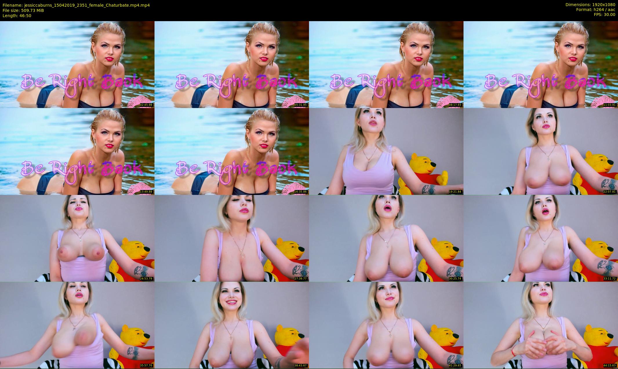 jessiccaburns — 47 minute Chaturbate female cam show recording, 1080p, Apr 15, 2019