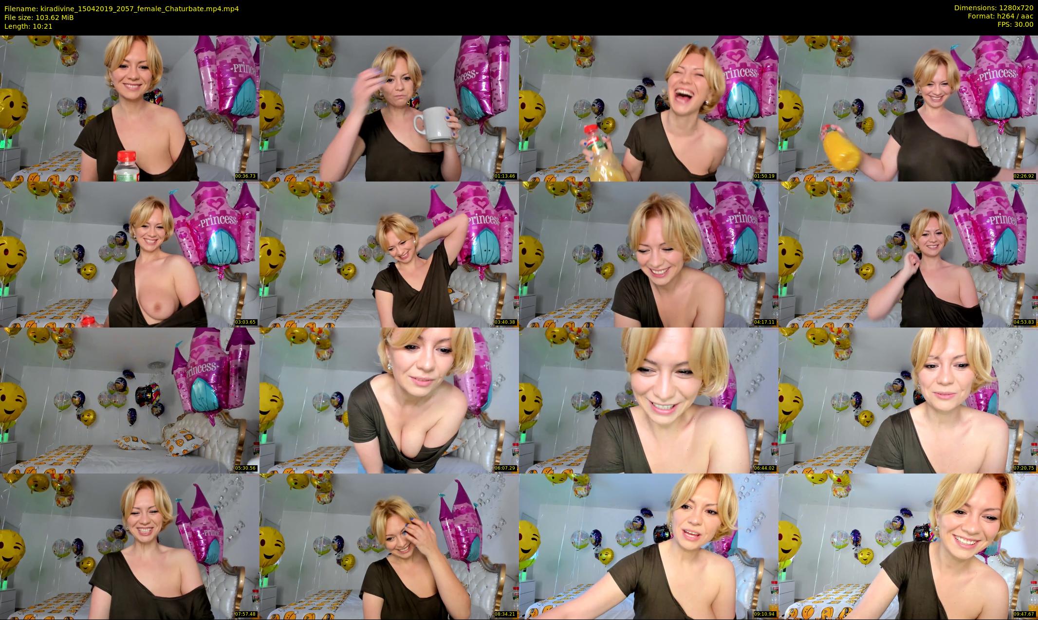 kiradivine — 11 minute Chaturbate female cam show recording, 720p, Apr 15, 2019