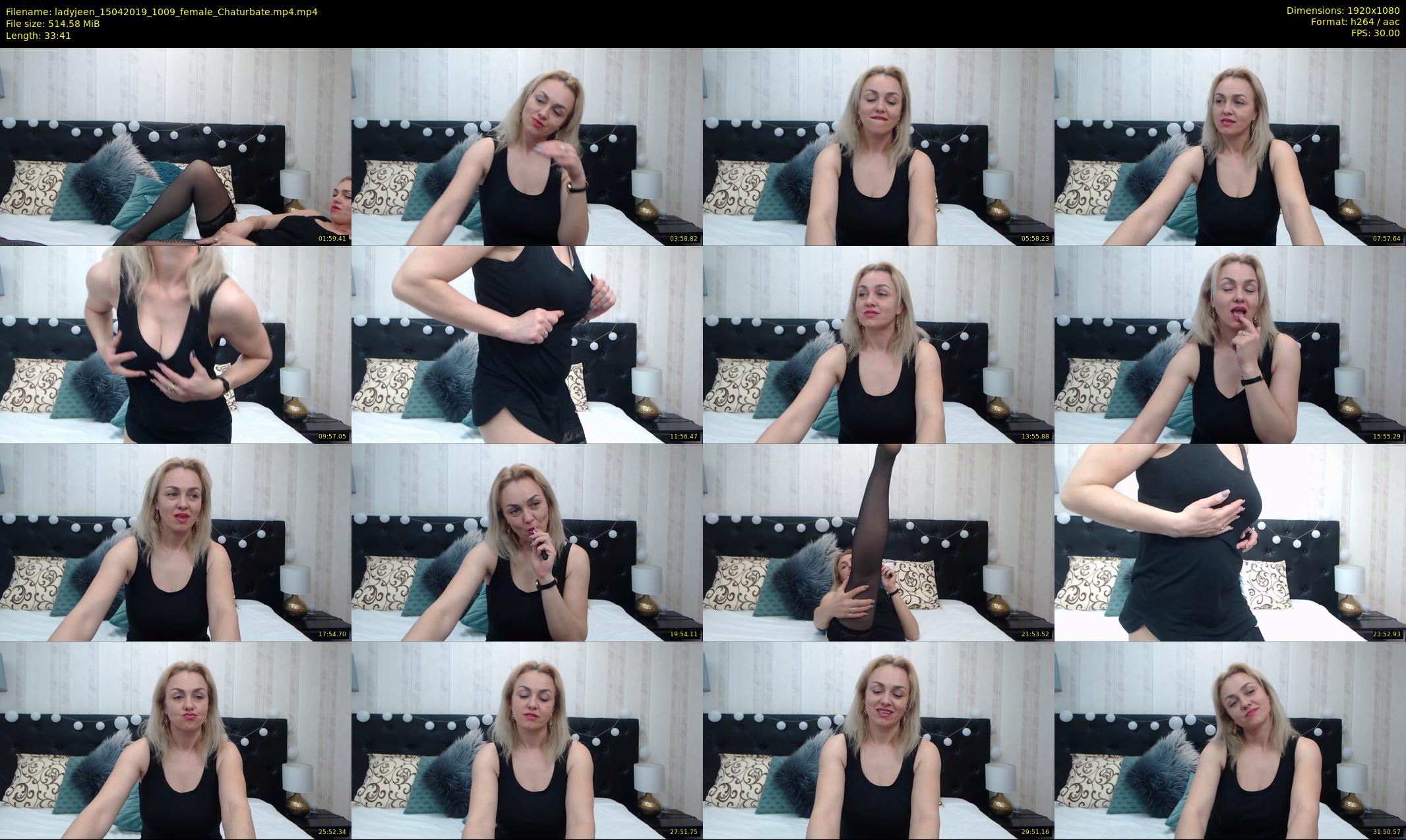 ladyjeen — 34 minute Chaturbate female cam show recording, 1080p, Apr 15, 2019