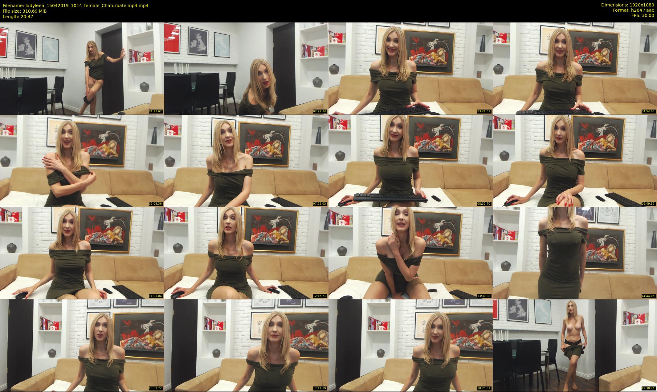 ladyleea — 21 minute Chaturbate female cam show recording, 1080p, Apr 15, 2019