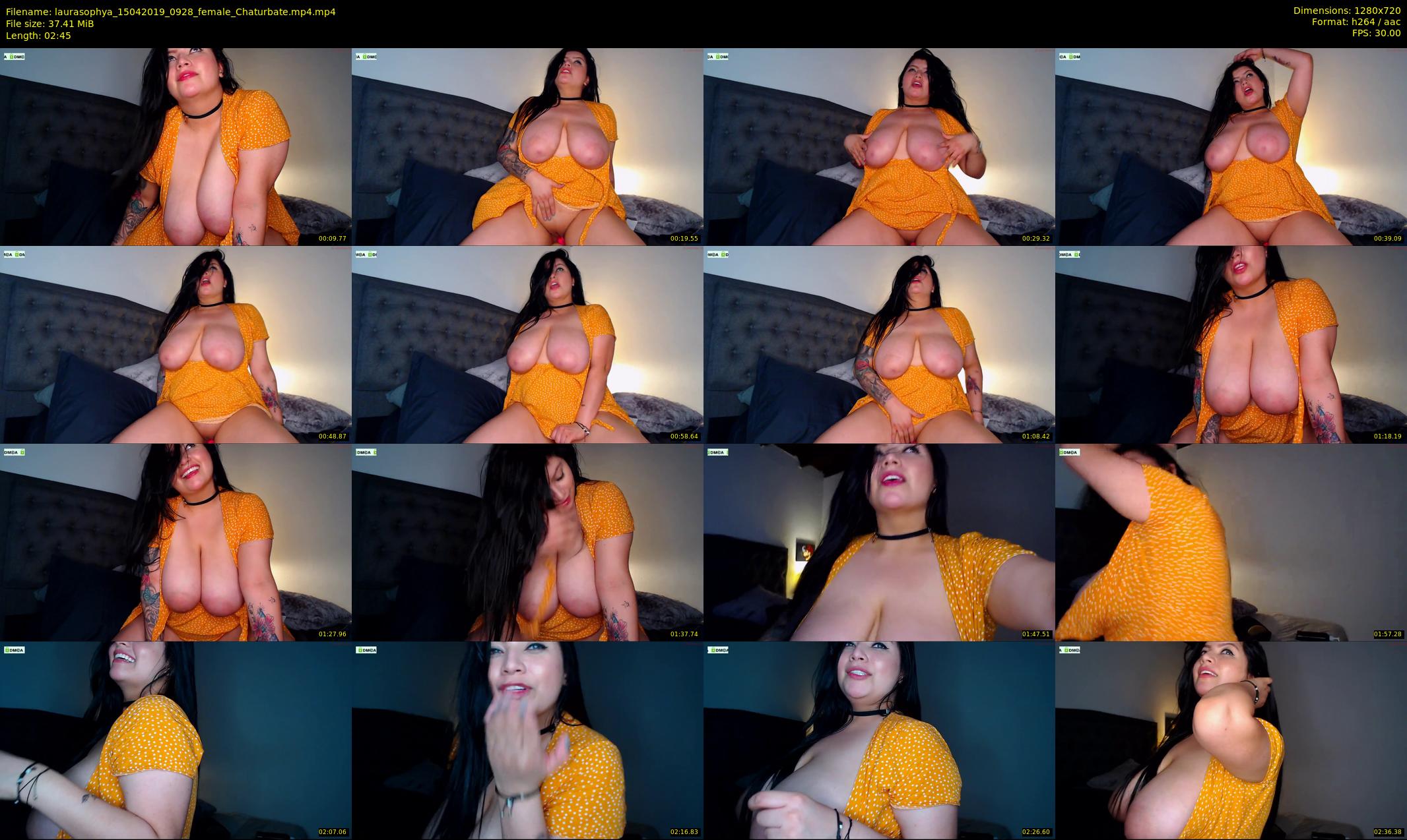 laurasophya — 3 minute Chaturbate female cam show recording, 720p, Apr 15, 2019