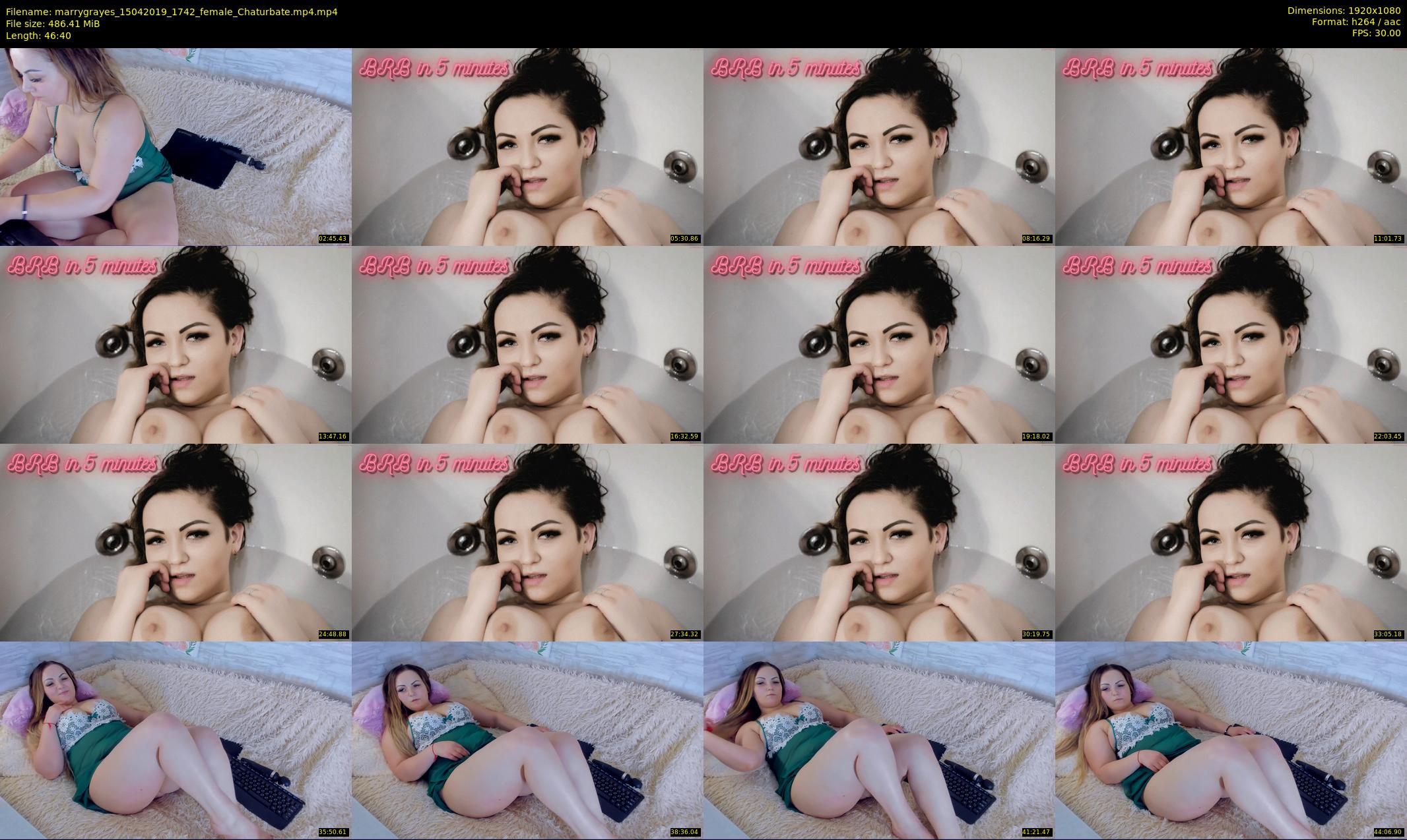 marrygrayes — 47 minute Chaturbate female cam show recording, 1080p, Apr 15, 2019