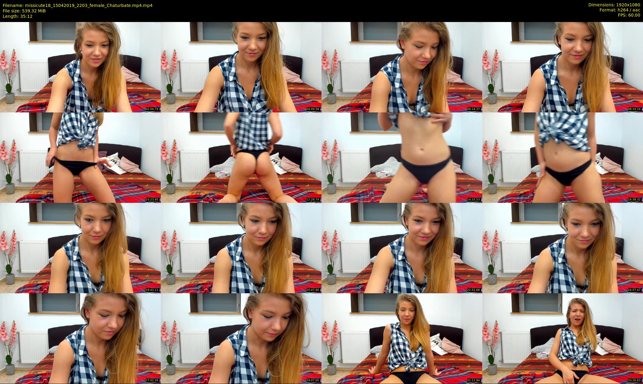 missicute18 — 36 minute Chaturbate female cam show recording, 1080p, Apr 15, 2019