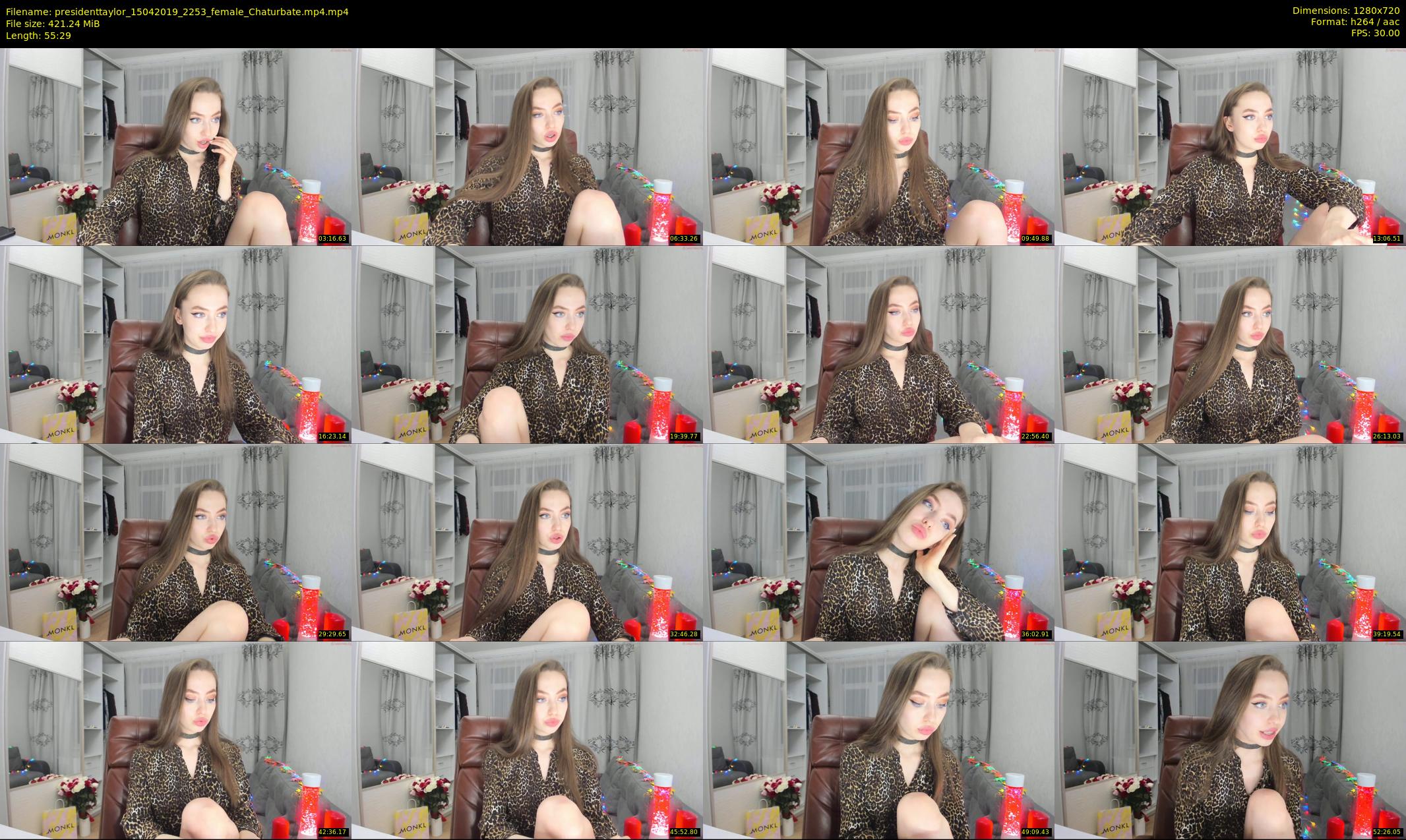 presidenttaylor — 56 minute Chaturbate female cam show recording, 720p, Apr 15, 2019