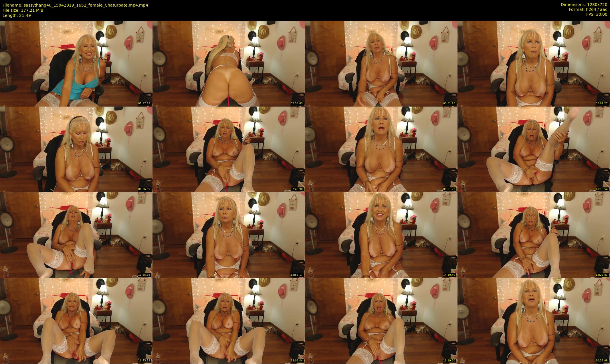 sassythang4u — 22 minute Chaturbate female cam show recording, 720p, Apr 15, 2019