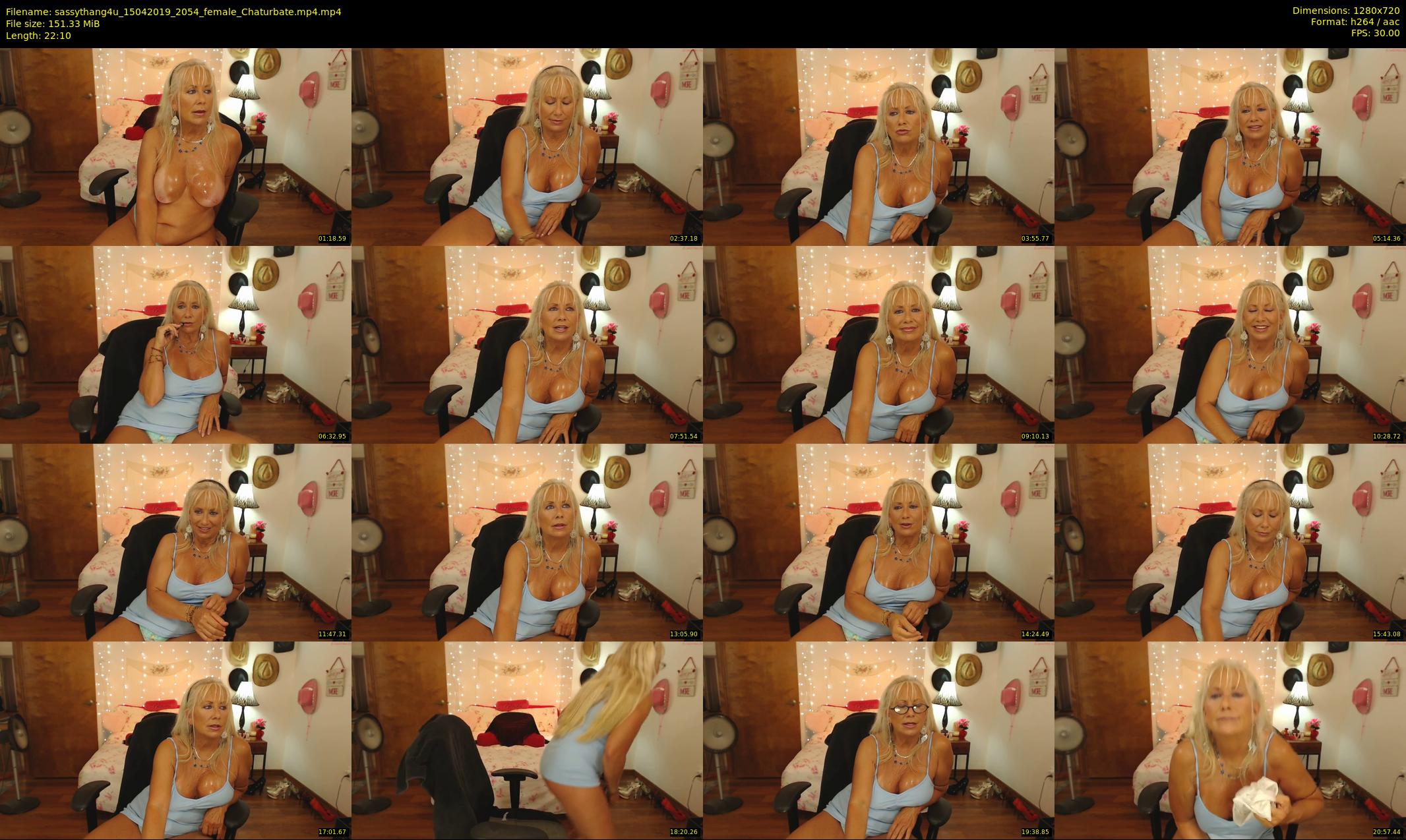 sassythang4u — 23 minute Chaturbate female cam show recording, 720p, Apr 15, 2019