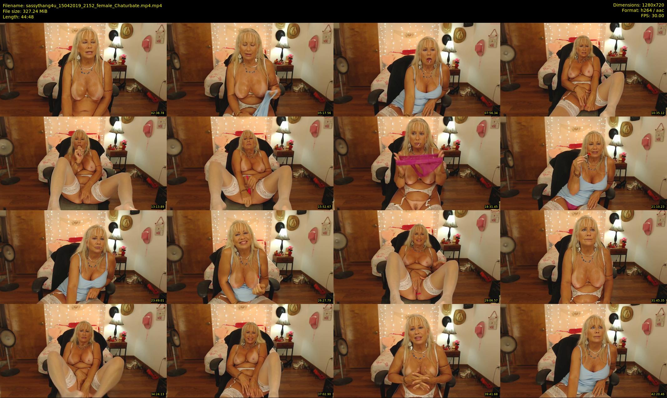 sassythang4u — 45 minute Chaturbate female cam show recording, 720p, Apr 15, 2019