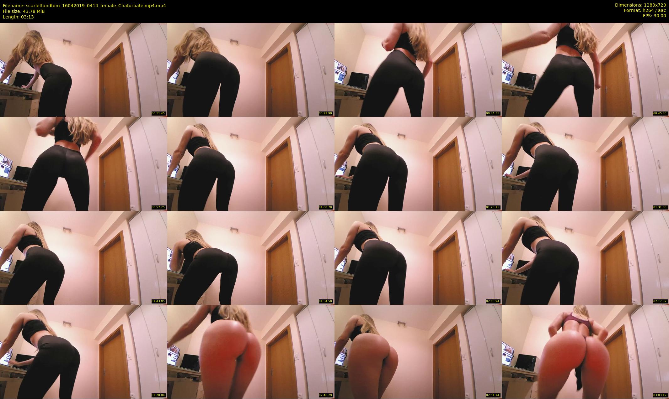 scarlettandtom — 4 minute Chaturbate couple cam show recording, 720p, Apr 16, 2019