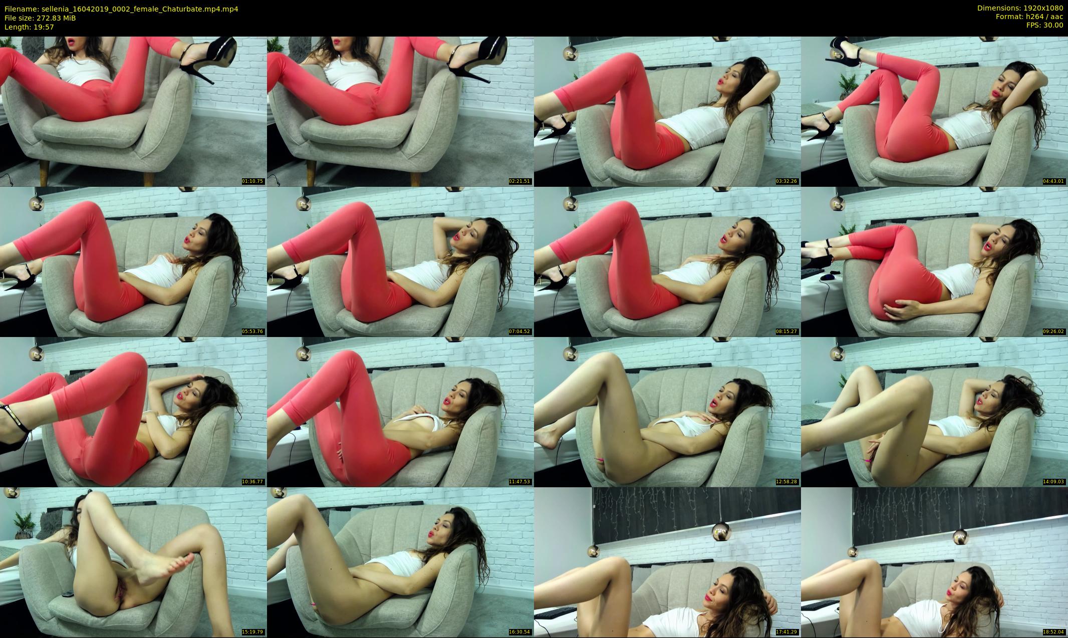 sellenia — 20 minute Chaturbate female cam show recording, 1080p, Apr 16, 2019