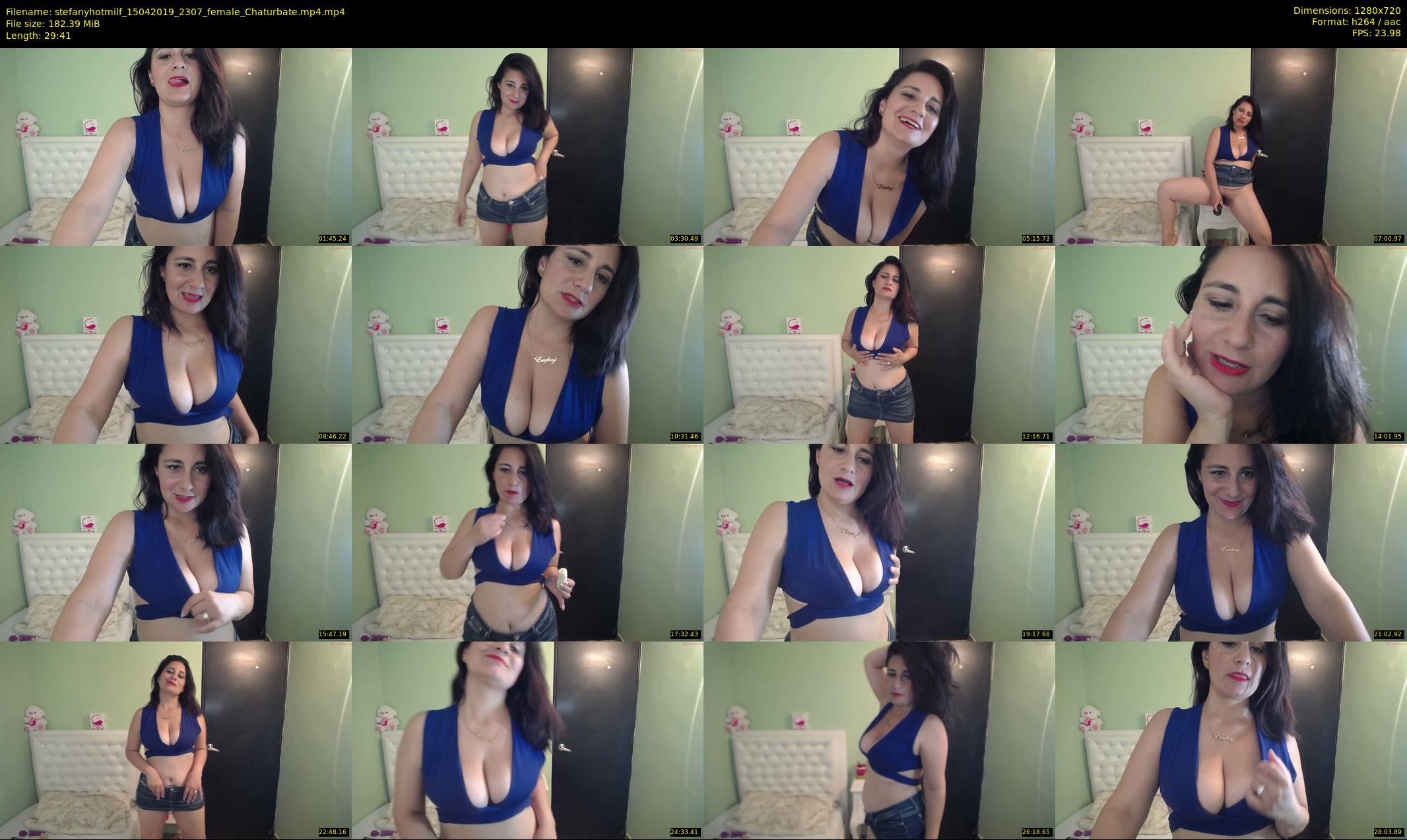 stefanyhotmilf — 30 minute Chaturbate female cam show recording, 720p, Apr 15, 2019