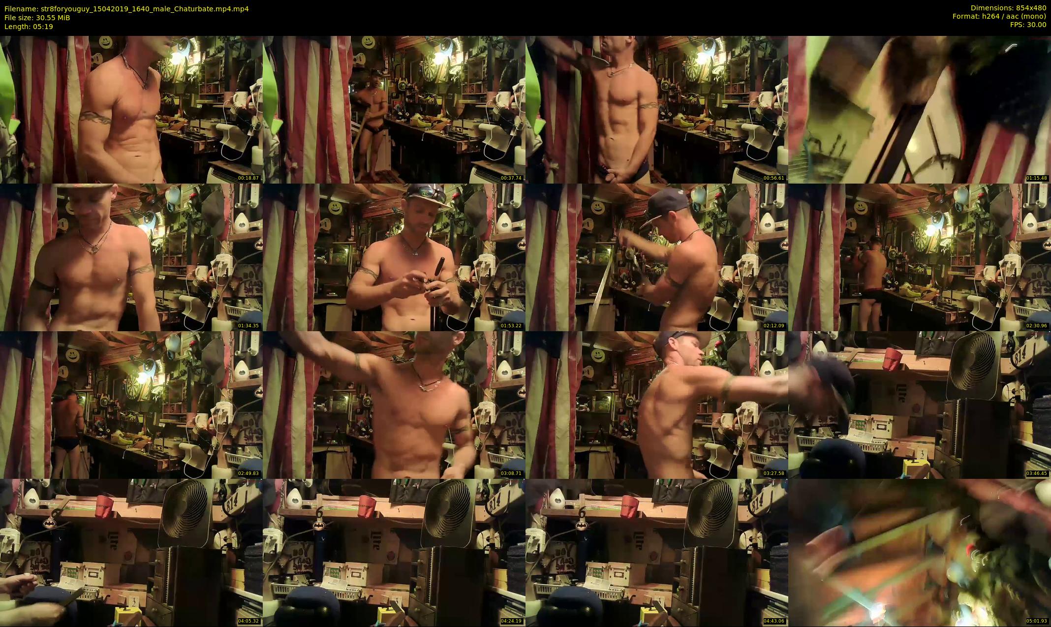 str8foryouguy — 6 minute Chaturbate male cam show recording, 480p, Apr 15, 2019