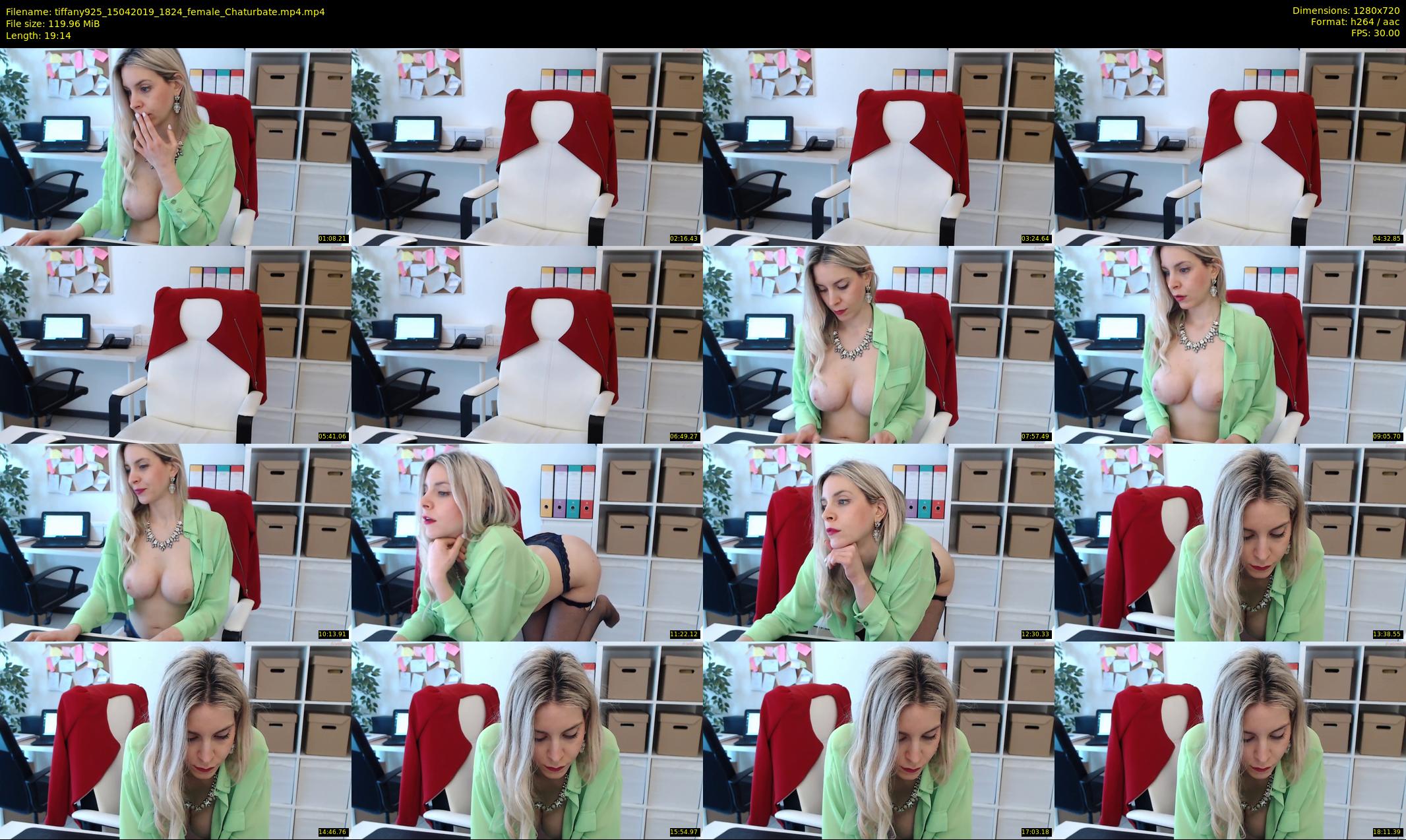 tiffany925 — 20 minute Chaturbate female cam show recording, 720p, Apr 15, 2019