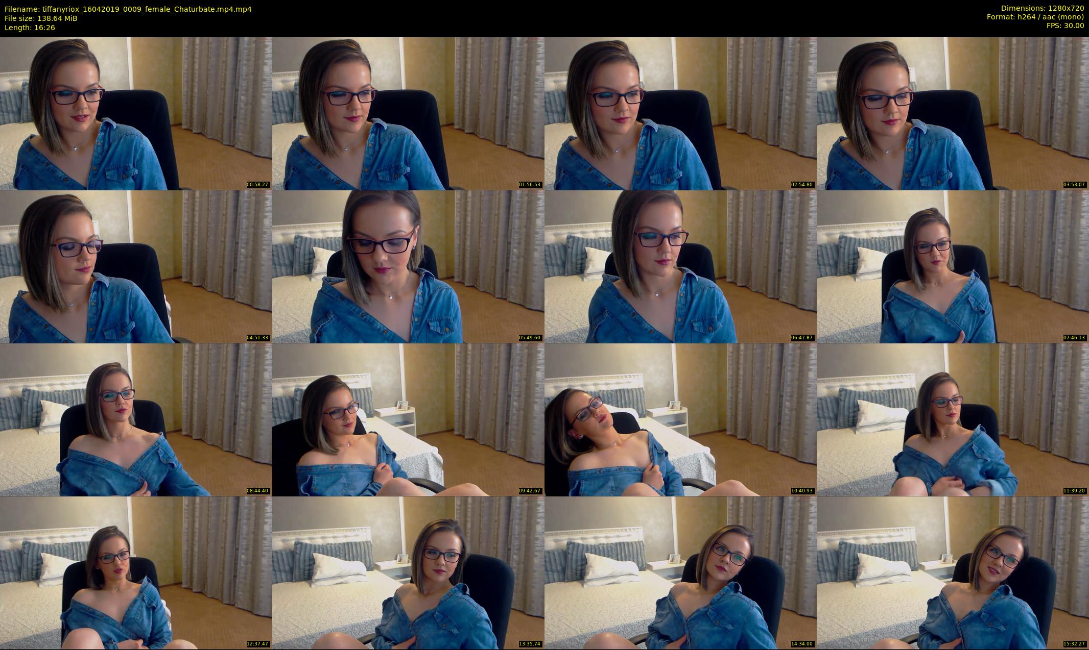 tiffanyriox — 17 minute Chaturbate female cam show recording, 720p, Apr 16, 2019