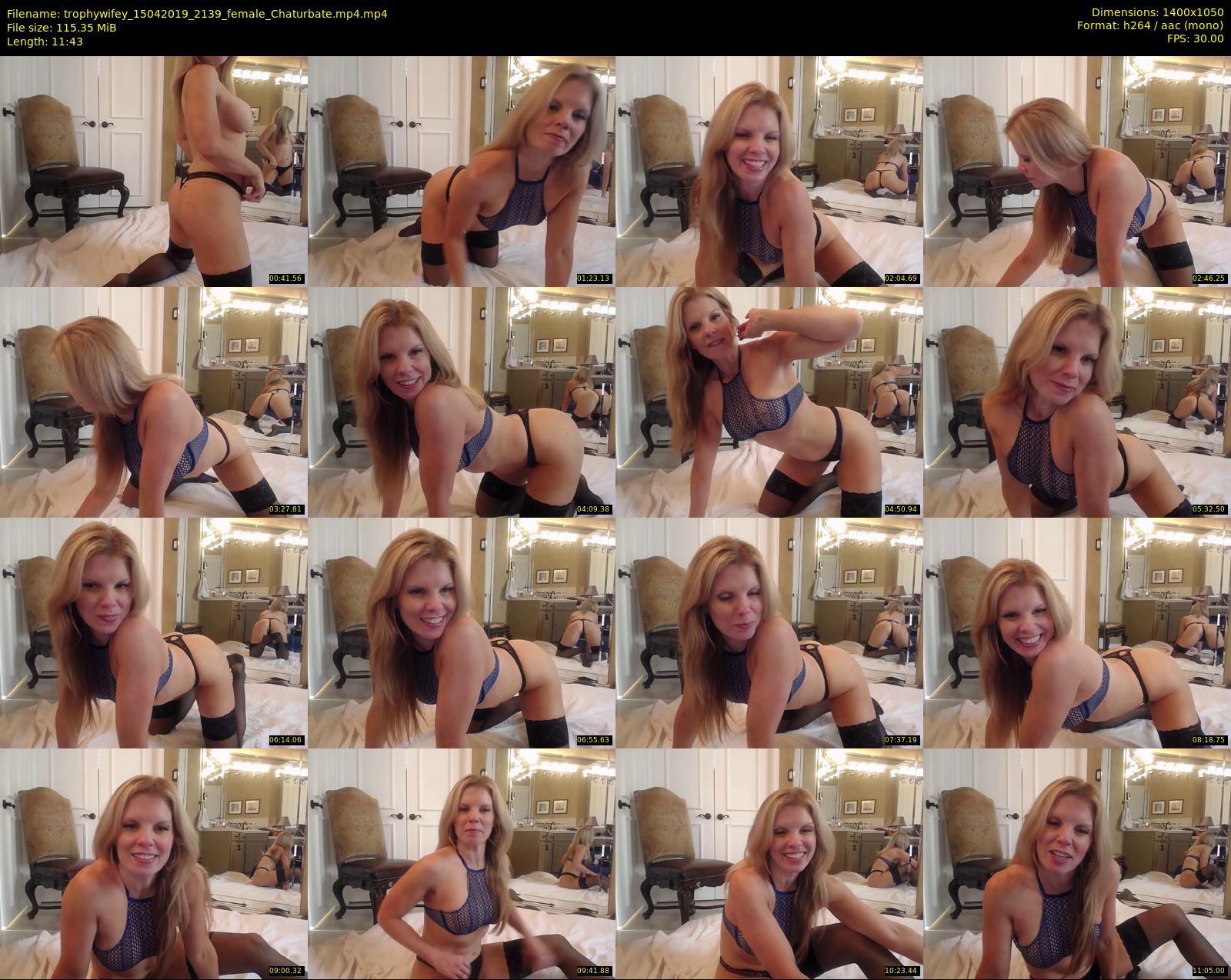 trophywifey — 12 minute Chaturbate female cam show recording, 720p, Apr 15, 2019
