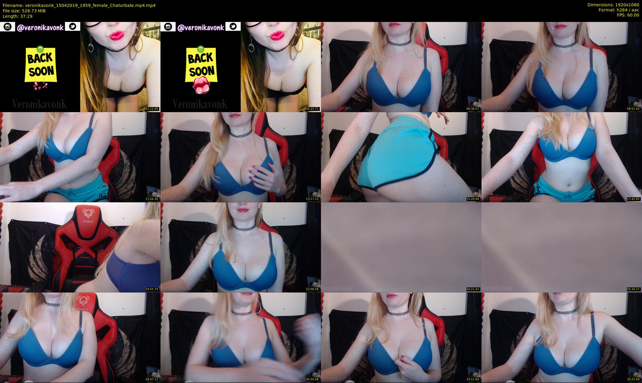 veronikavonk — 38 minute Chaturbate female cam show recording, 1080p, Apr 15, 2019