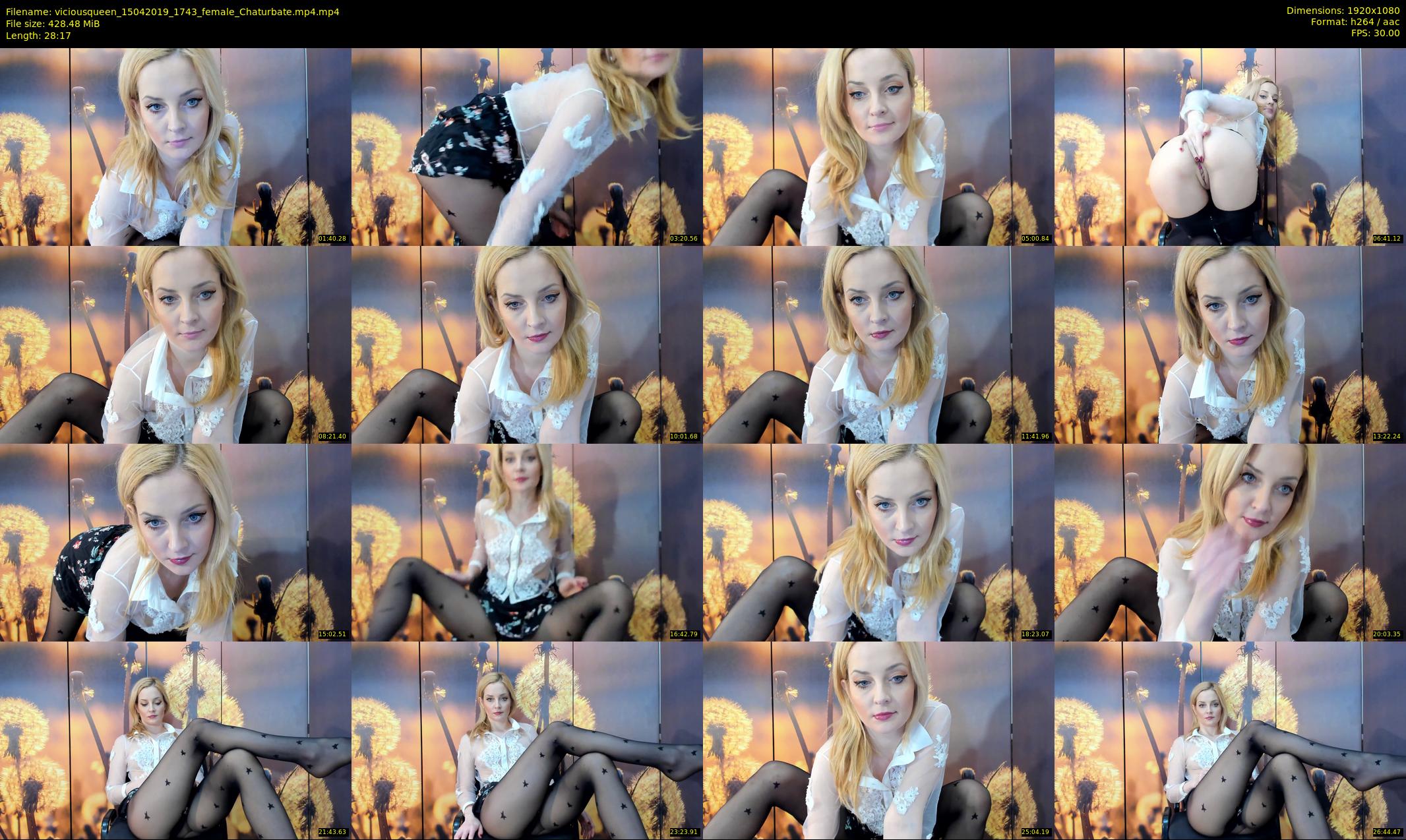 viciousqueen — 29 minute Chaturbate female cam show recording, 1080p, Apr 15, 2019