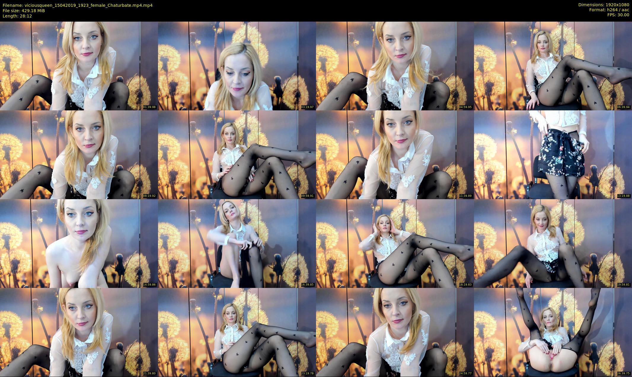 viciousqueen — 29 minute Chaturbate female cam show recording, 1080p, Apr 15, 2019